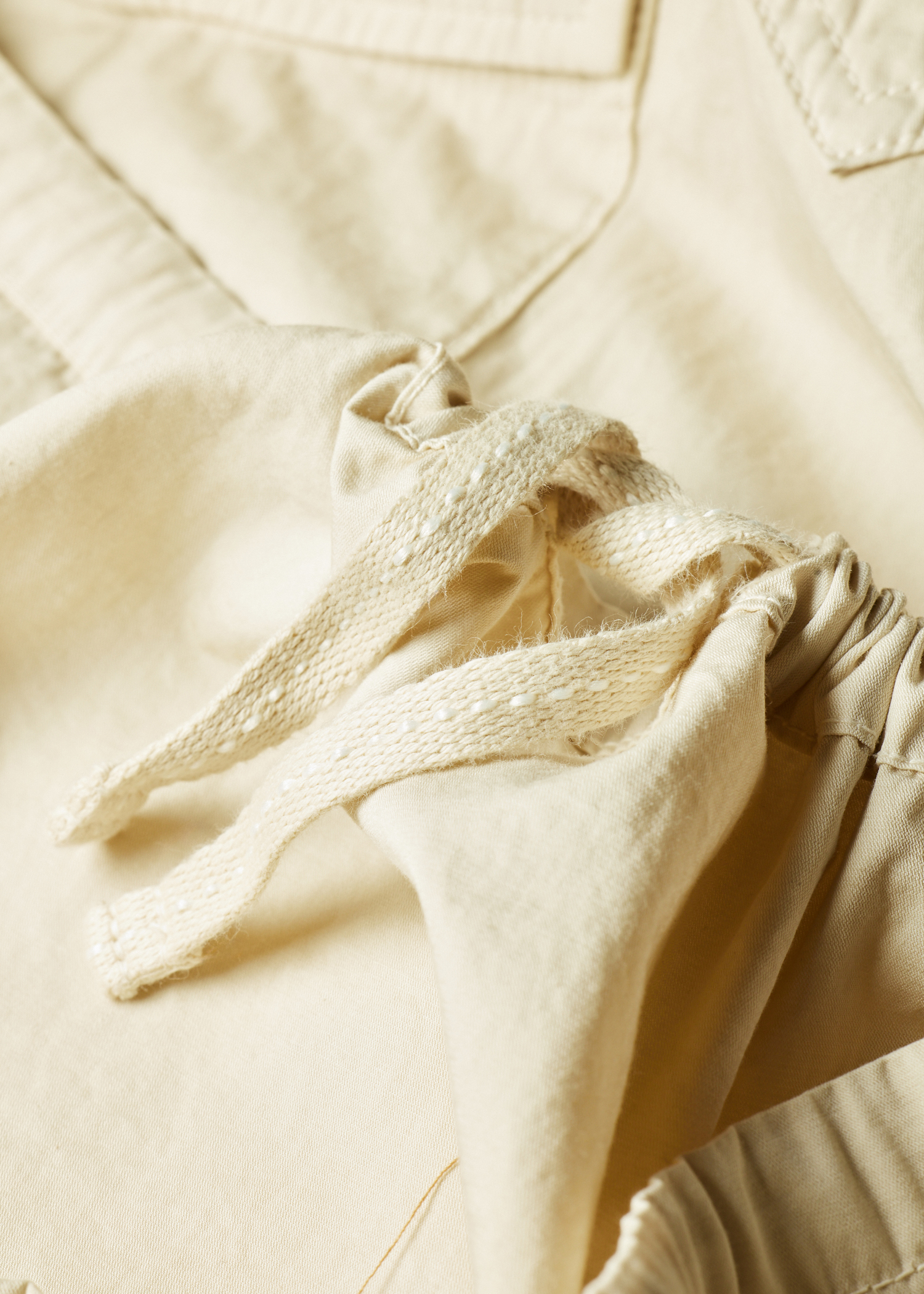 Ecru Cotton Popover Jacket thumbnail 5