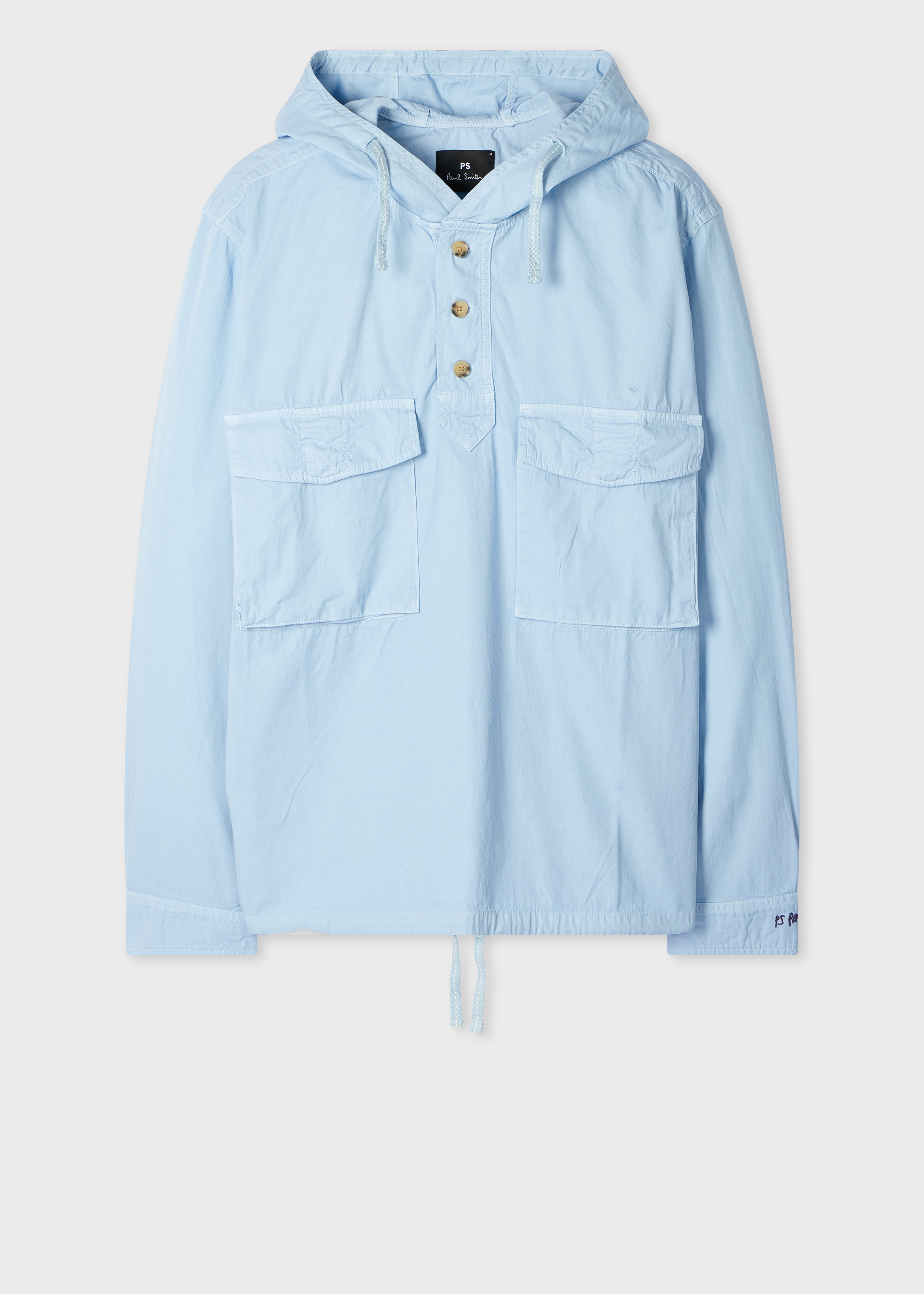 Light Blue Cotton Popover Jacket primary image