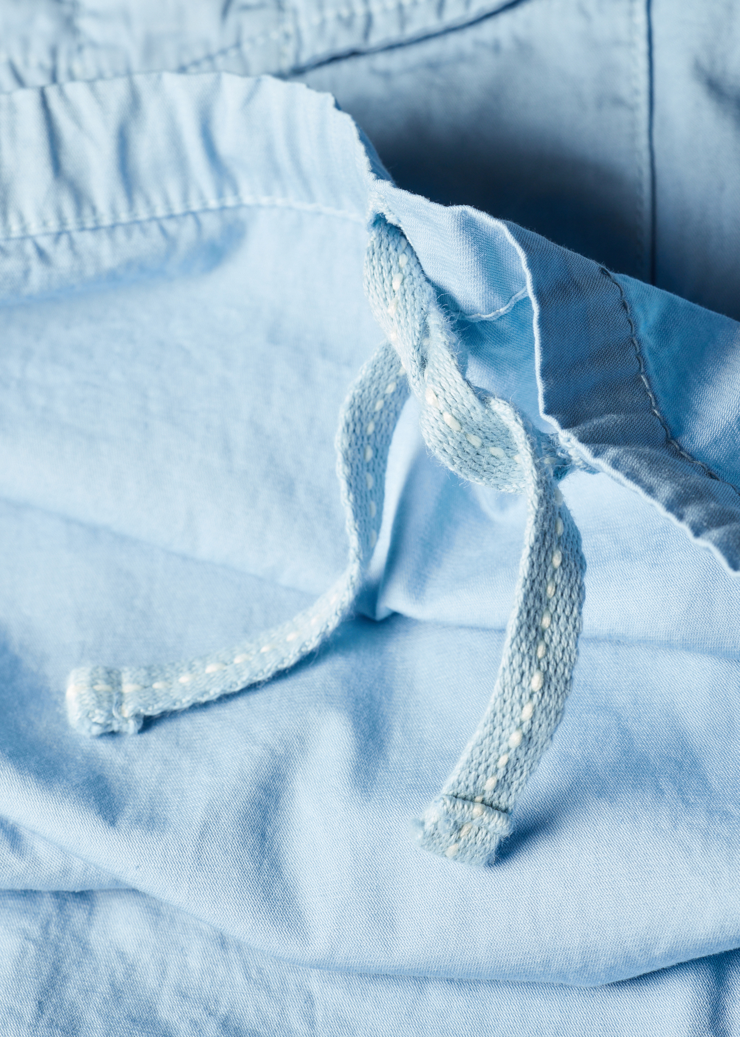 Light Blue Cotton Popover Jacket thumbnail 7