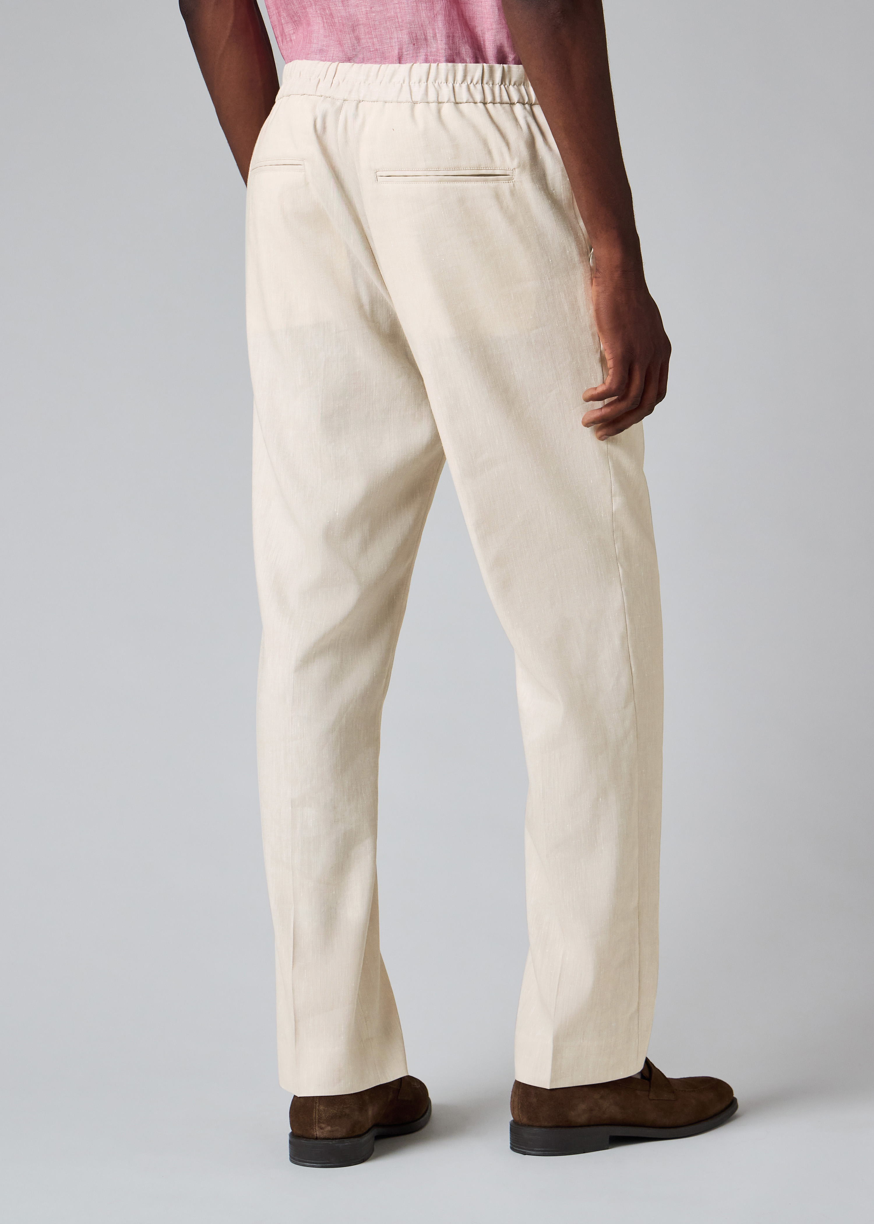 Ivory Linen and Tropical Wool-Blend Two-Piece Suit thumbnail 21