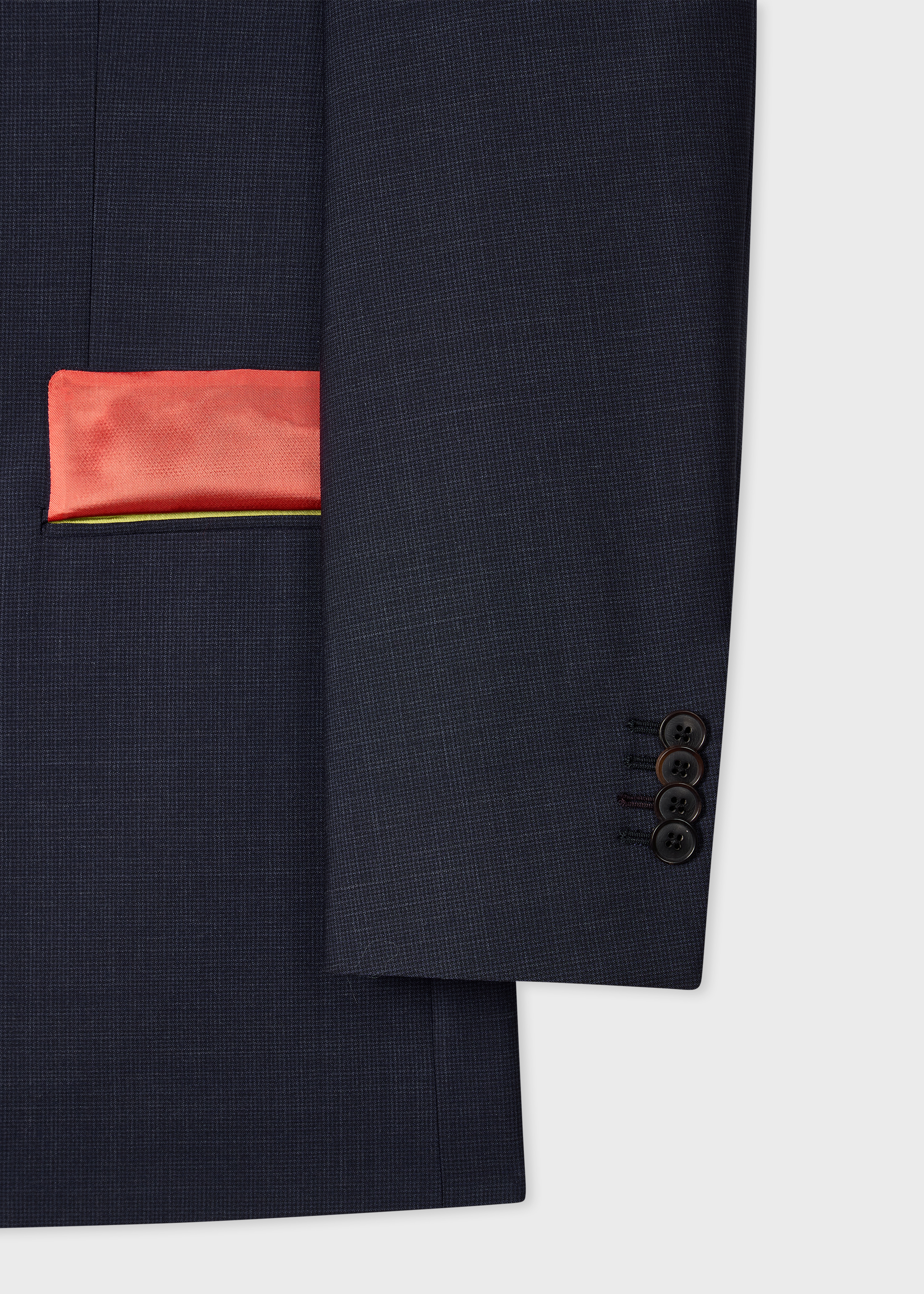 The Soho - Navy Gingham Wool Two-Piece Suit thumbnail 9