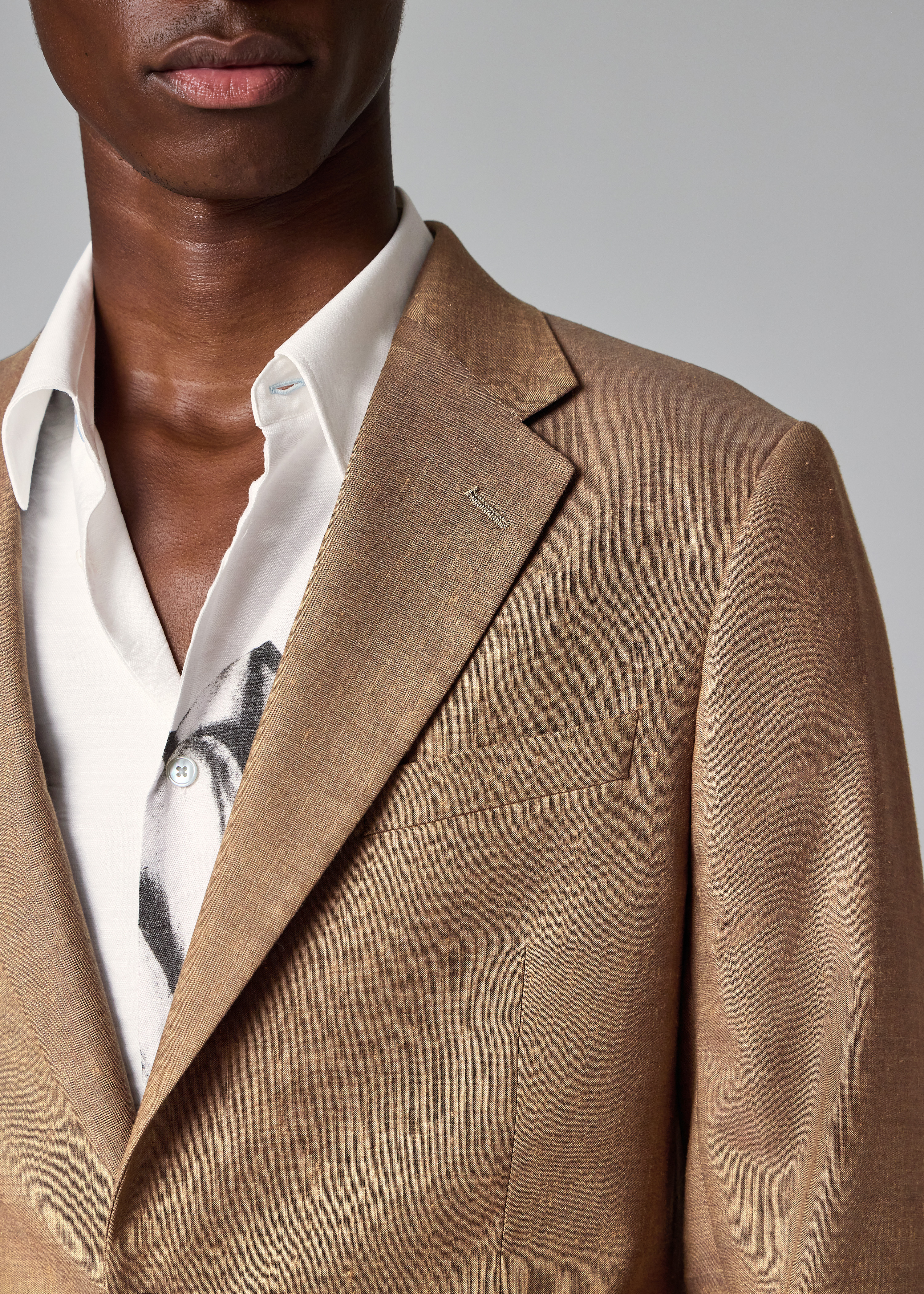 The Camberwell - Brown Linen-Wool Suit thumbnail 15