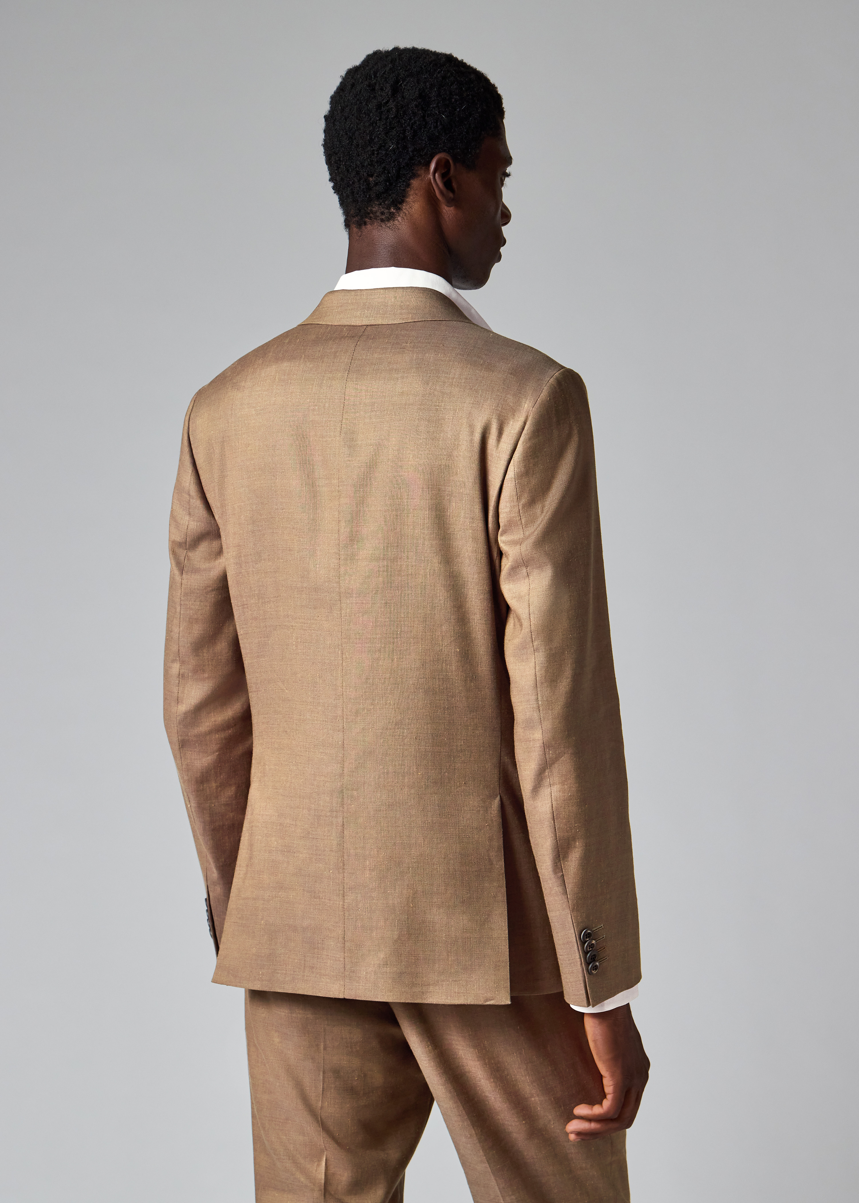 The Camberwell - Brown Linen-Wool Suit thumbnail 8