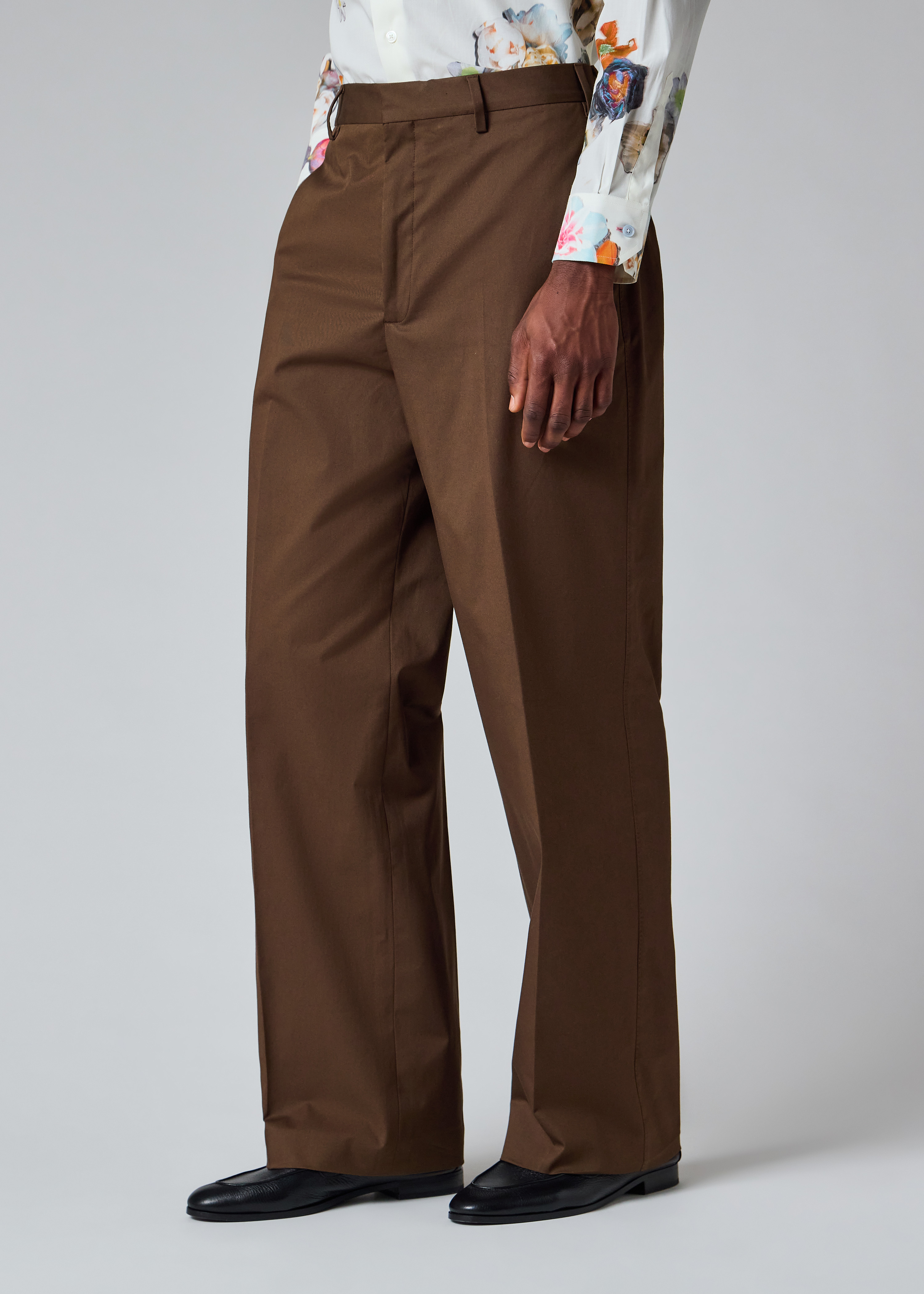 Brown Cotton-Twill Double-Breasted Suit thumbnail 13