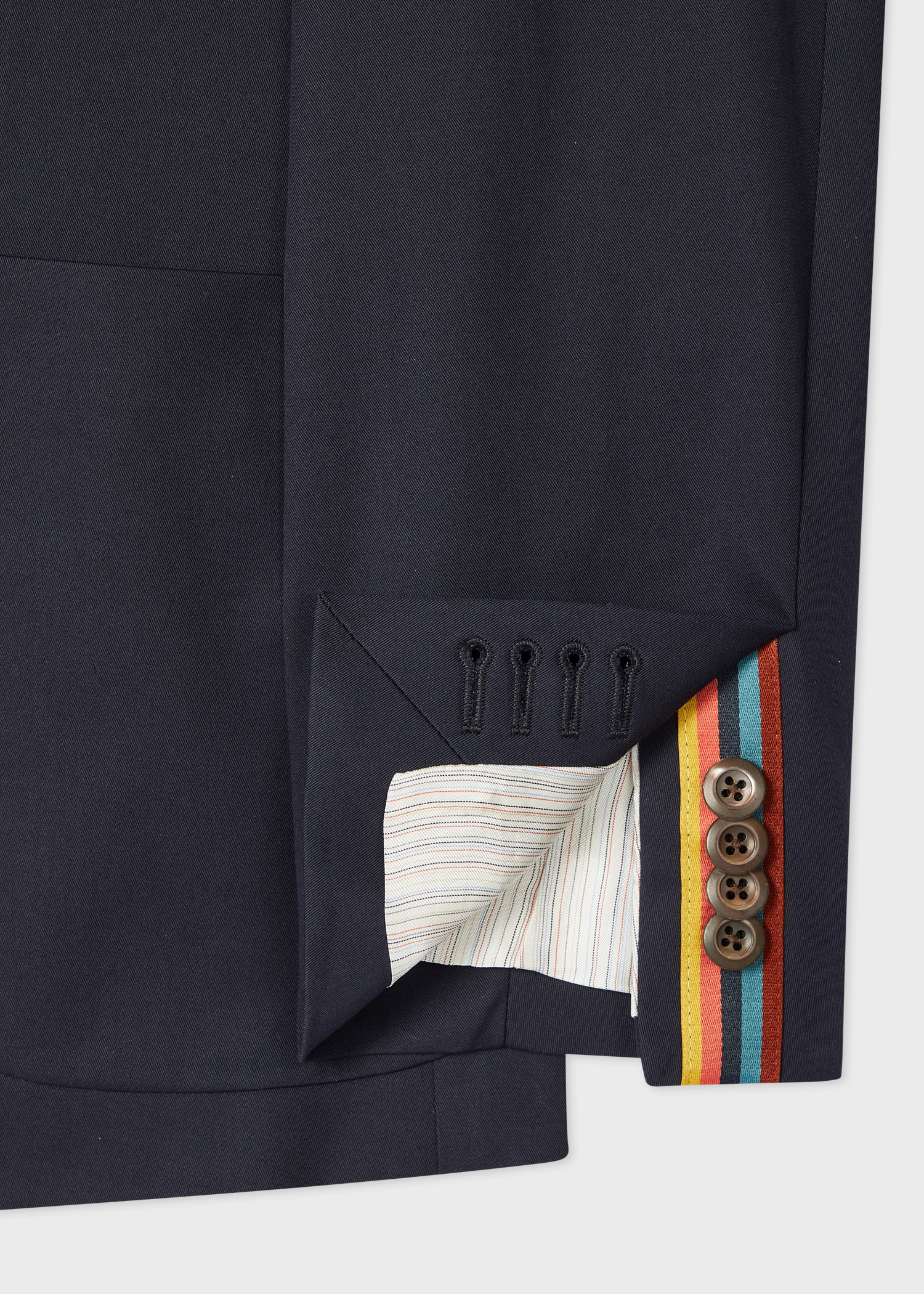 Navy Cotton-Twill Two-Piece Suit thumbnail 3