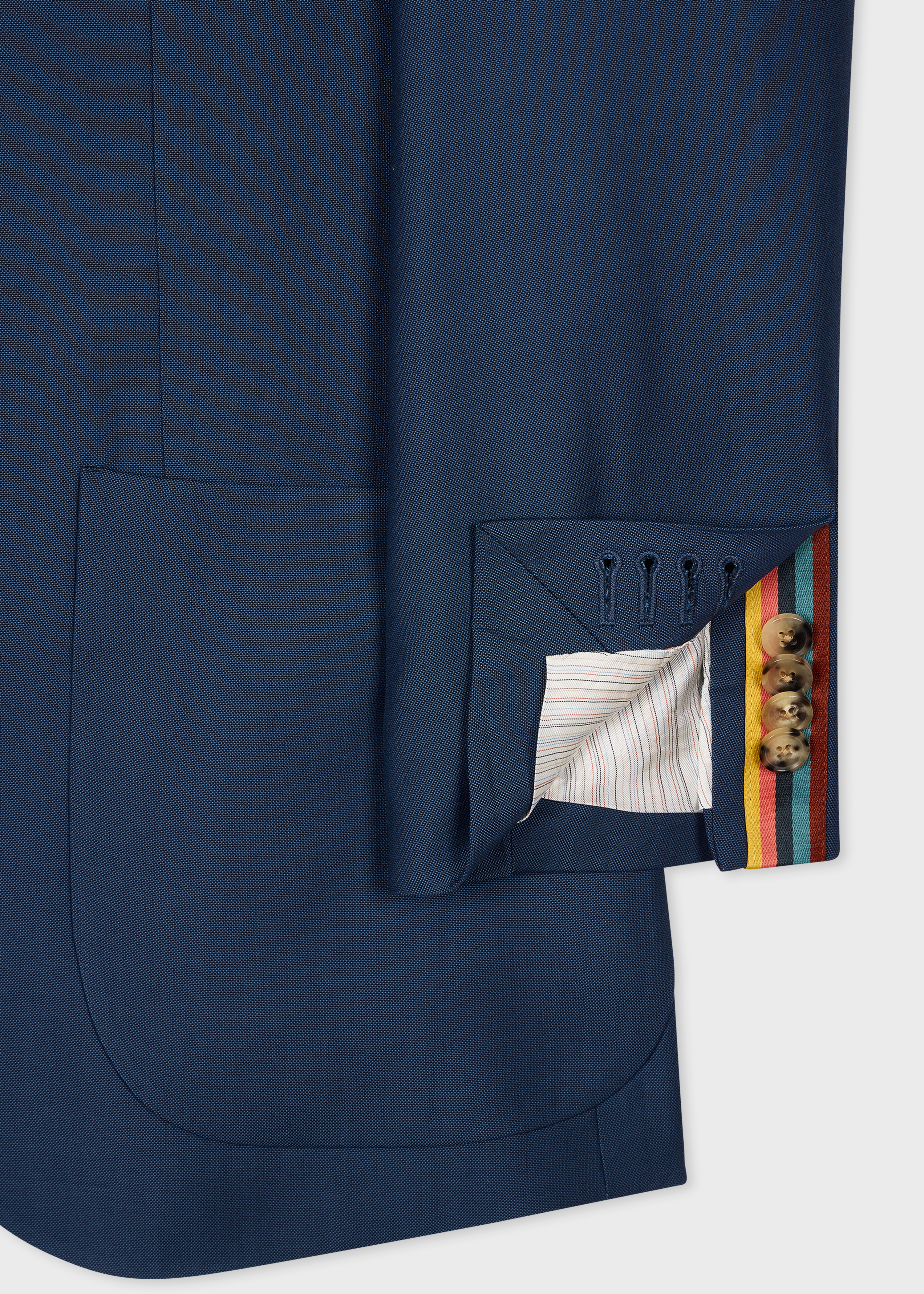 Navy Wool-Viscose Two-Piece Suit thumbnail 5