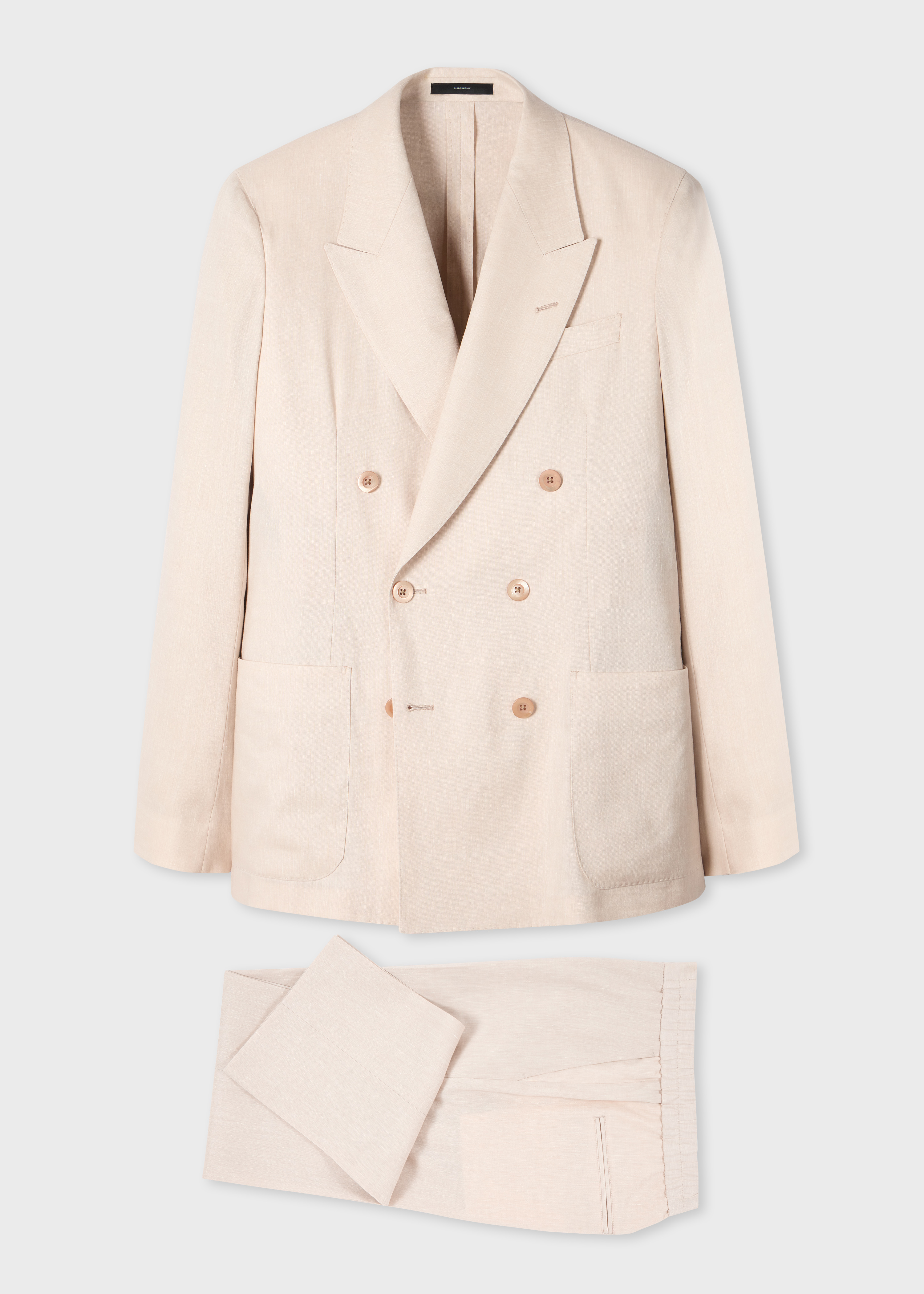 Ivory Linen and Tropical Wool-Blend Two-Piece Suit primary image