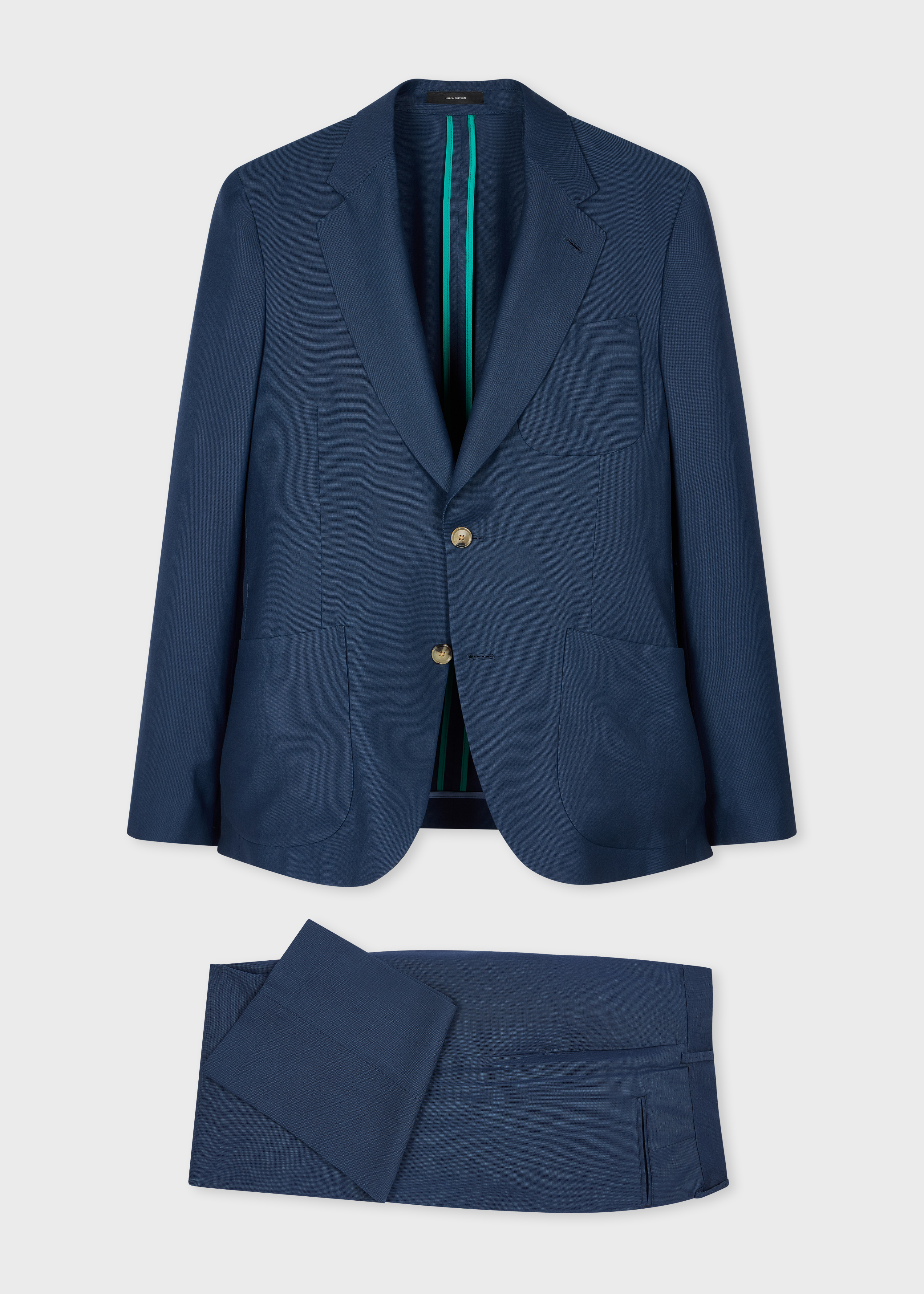 Navy Wool-Viscose Two-Piece Suit primary image