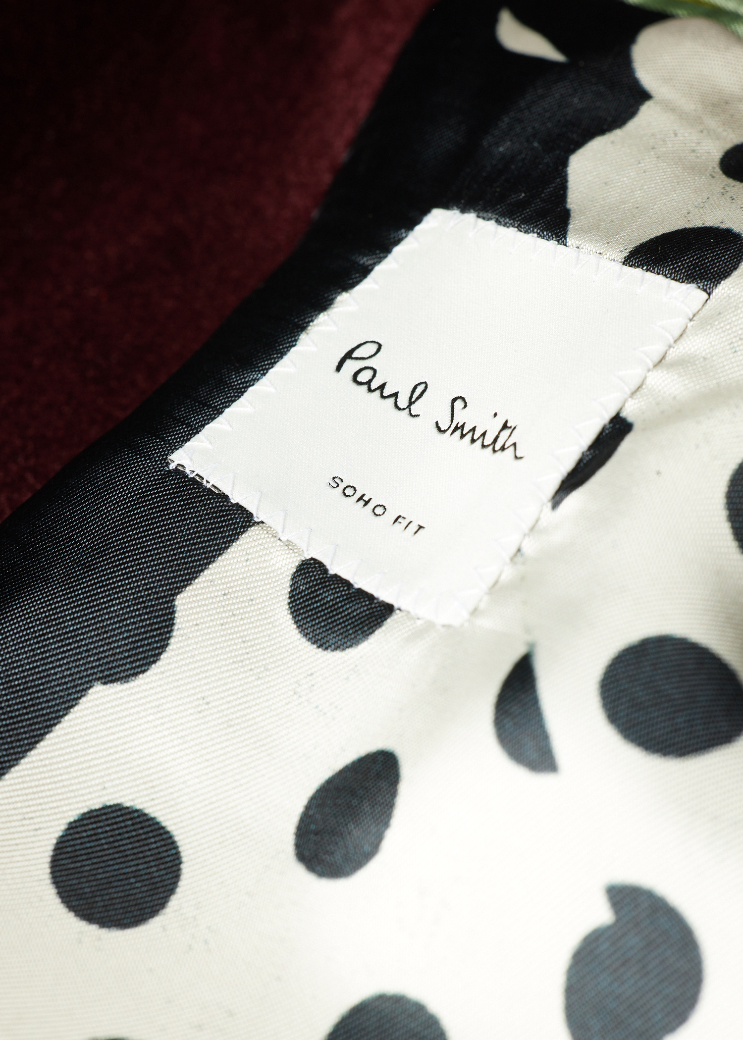 The Soho - Tailored-Fit Burgundy Velvet Blazer thumbnail 6