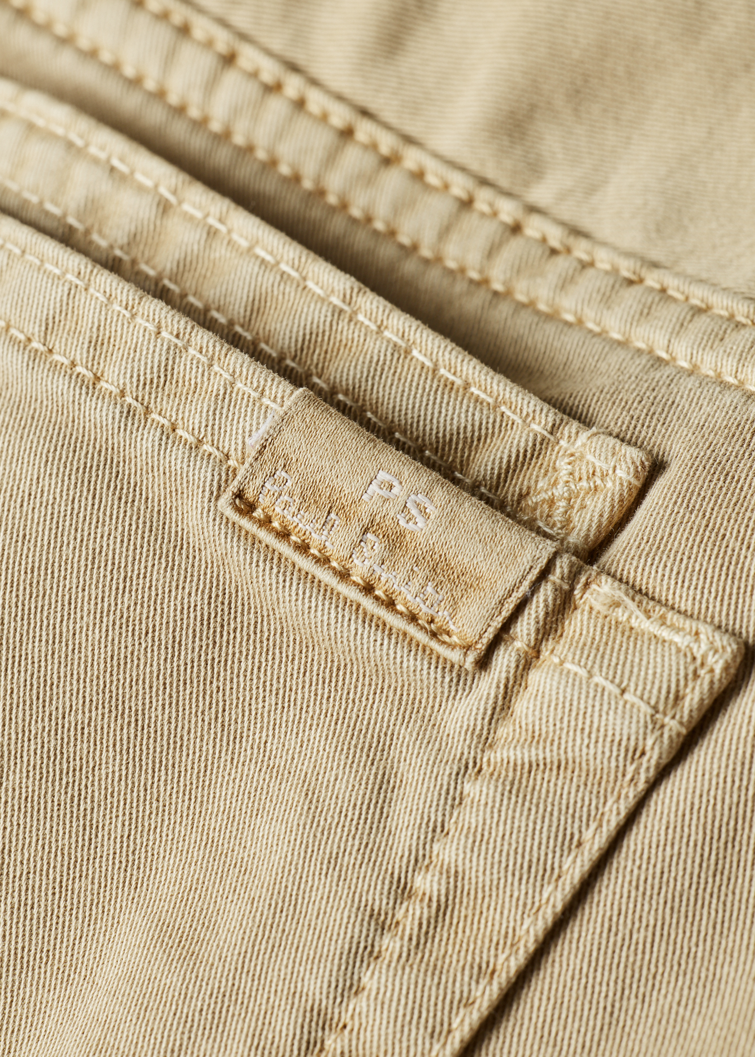 Relaxed Tapered-Fit Beige Cotton-Twill Trousers thumbnail 6