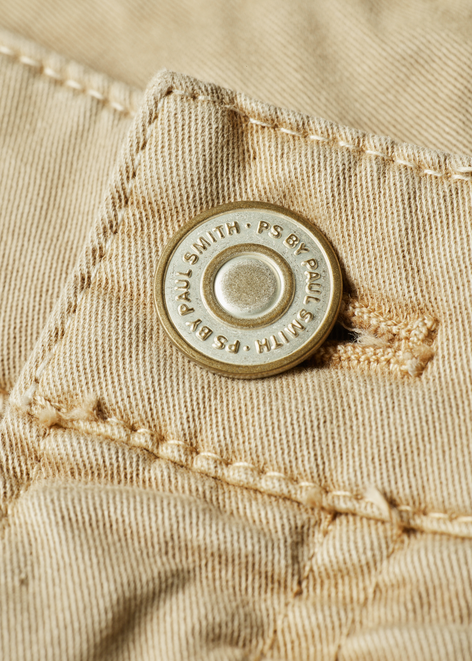 Relaxed Tapered-Fit Beige Cotton-Twill Trousers thumbnail 9