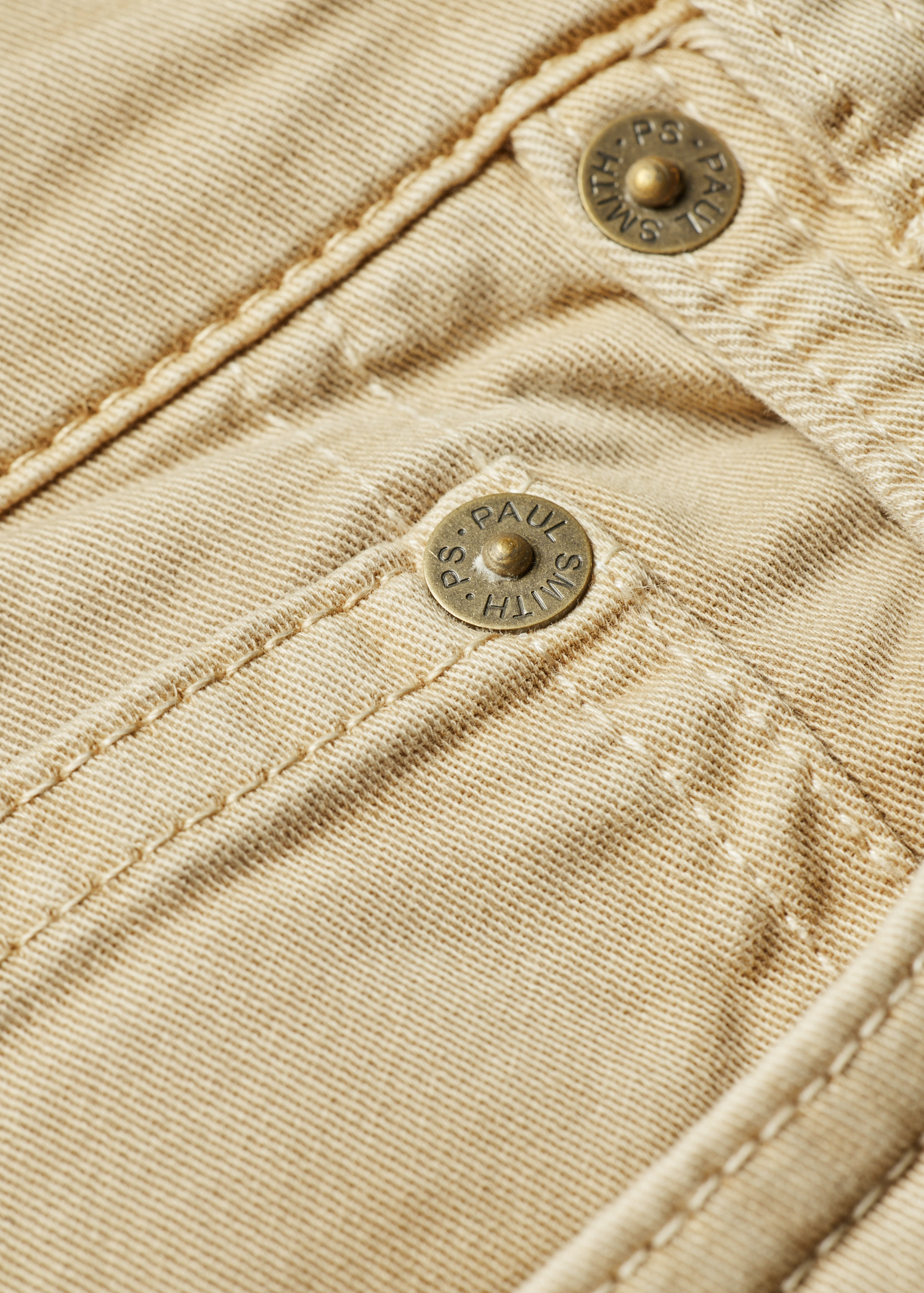 Relaxed Tapered-Fit Beige Cotton-Twill Trousers thumbnail 10
