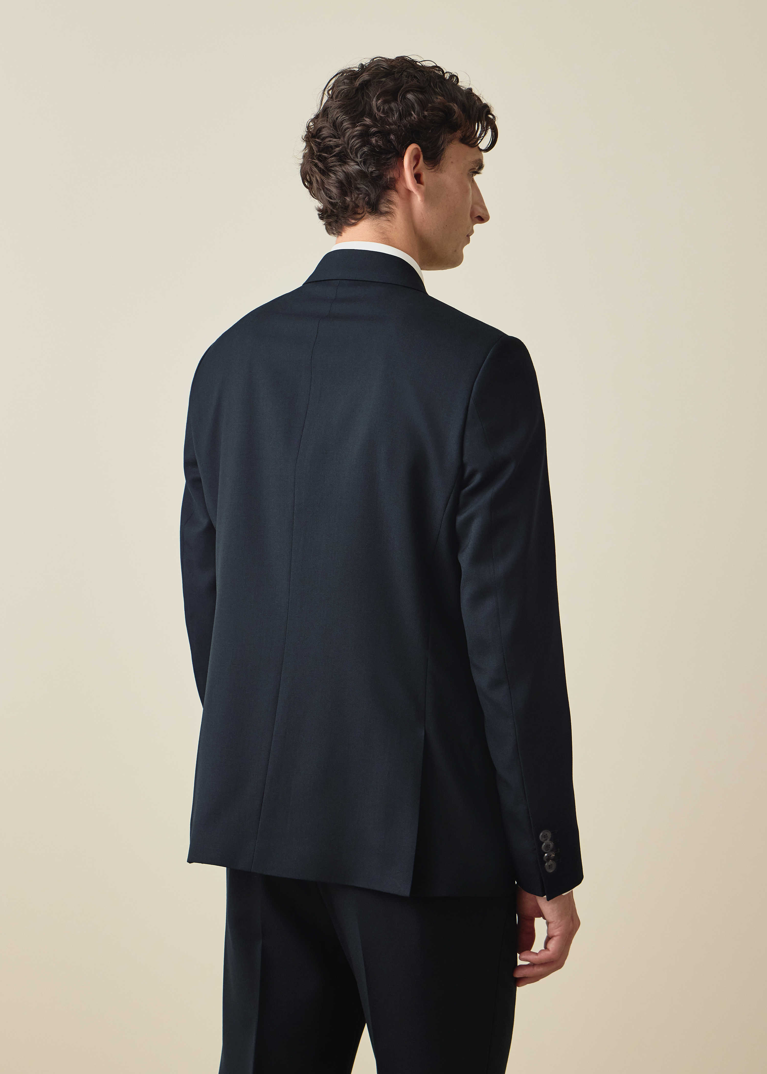 The Soho - Navy Wool 'A Suit To Travel In' Double-Breasted Blazer thumbnail 4