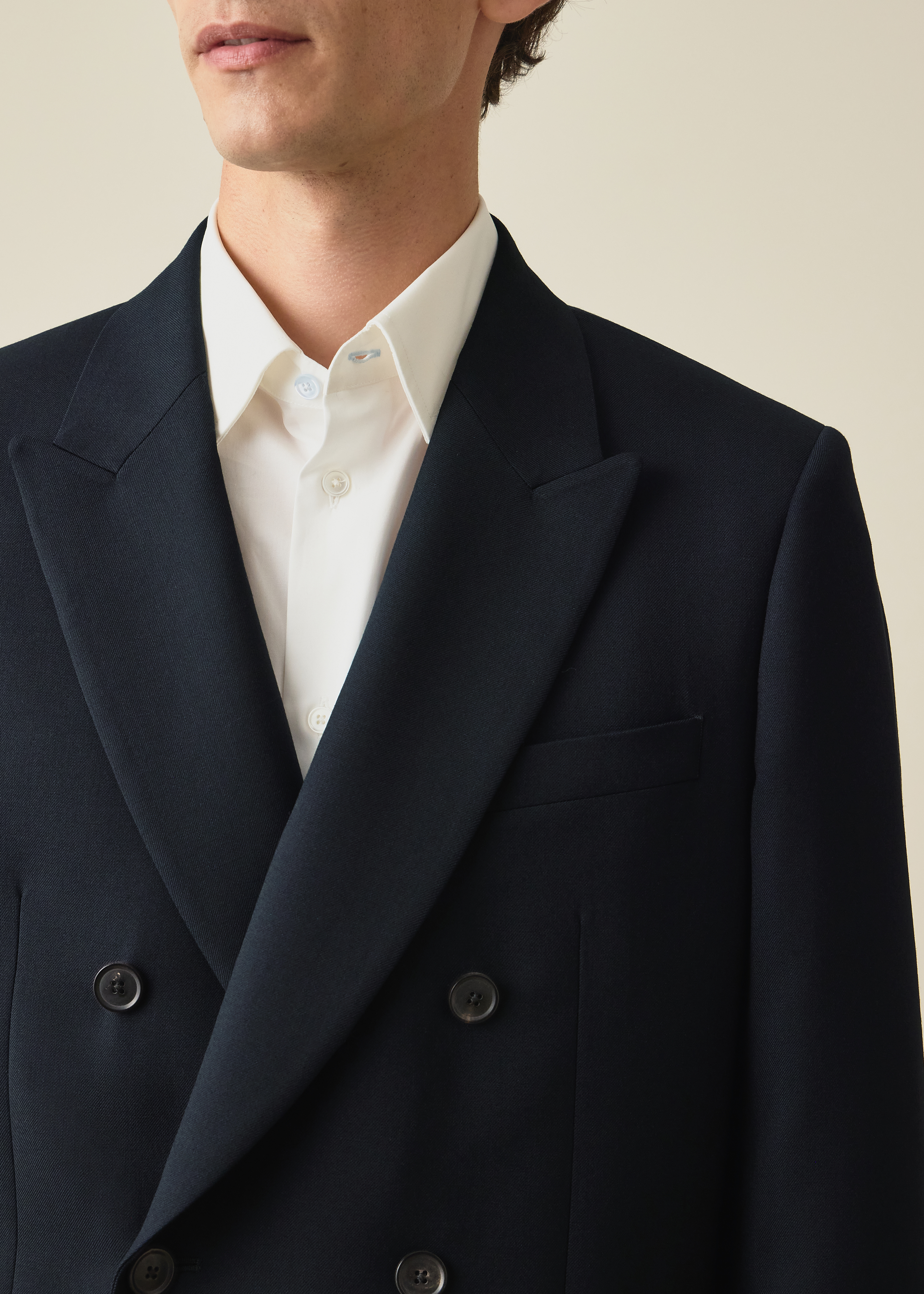 The Soho - Navy Wool 'A Suit To Travel In' Double-Breasted Blazer thumbnail 6
