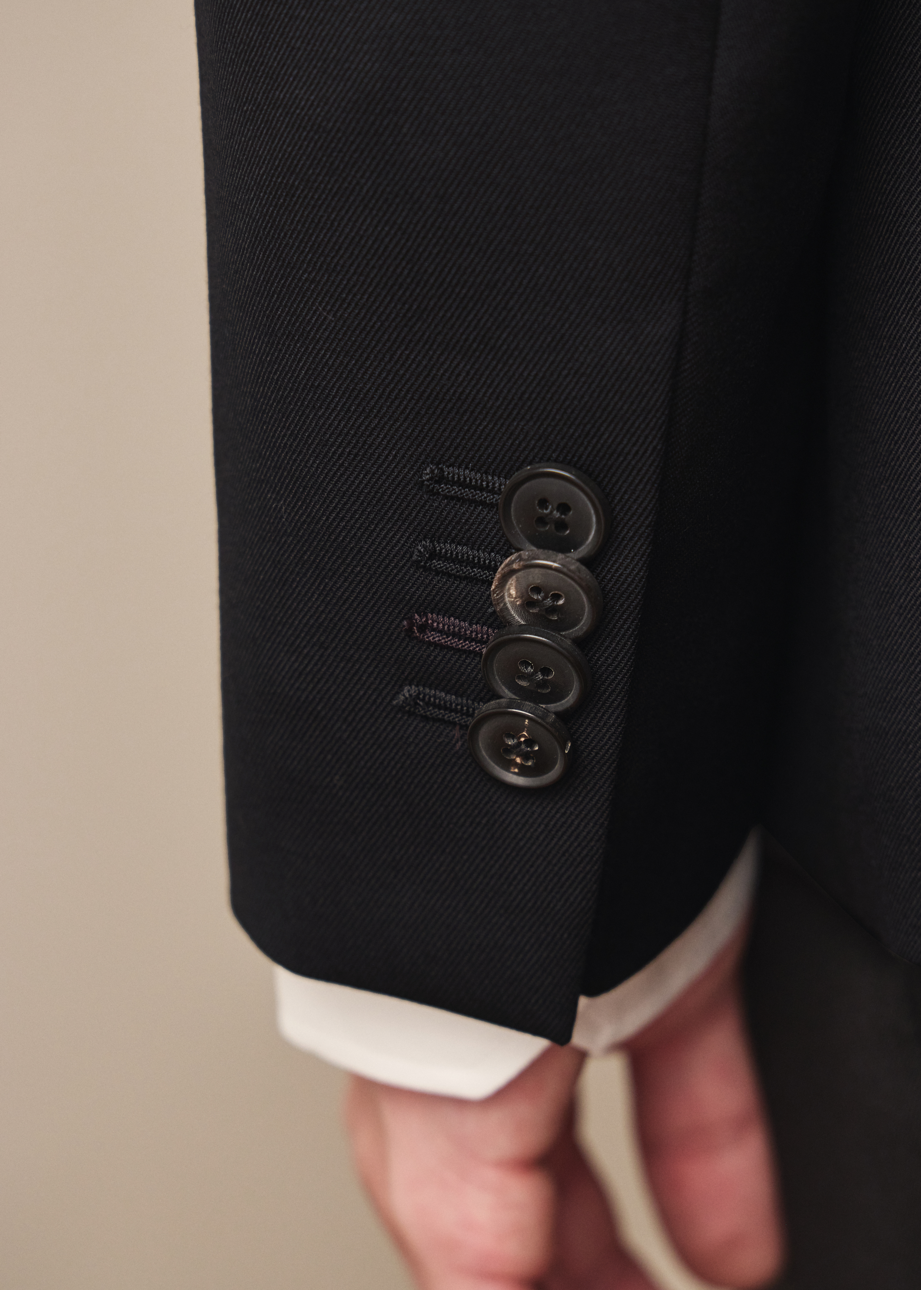 The Soho - Tailored-Fit Black Wool 'A Suit To Travel In' Blazer thumbnail 8