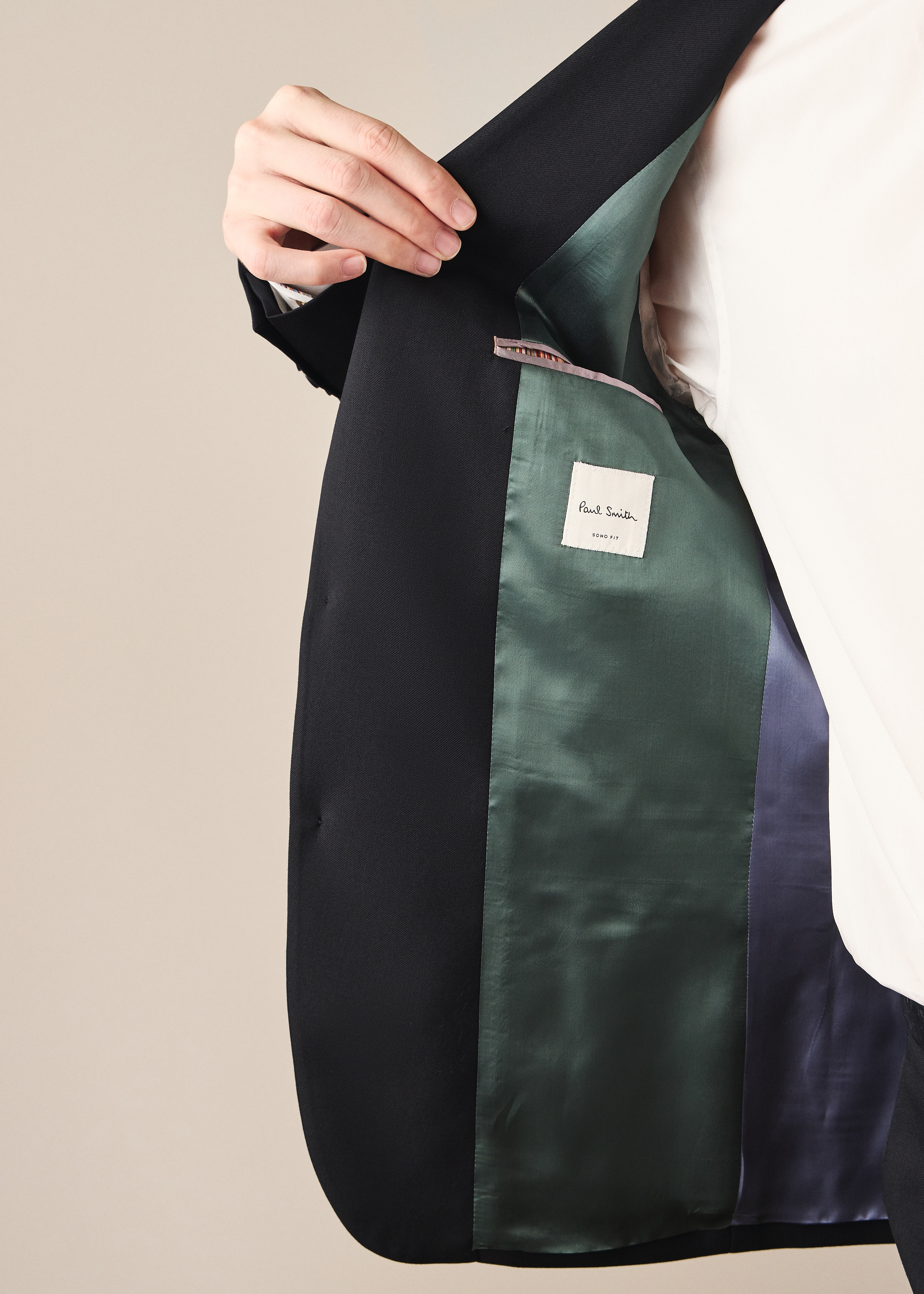 The Soho - Tailored-Fit Black Wool 'A Suit To Travel In' Blazer thumbnail 5