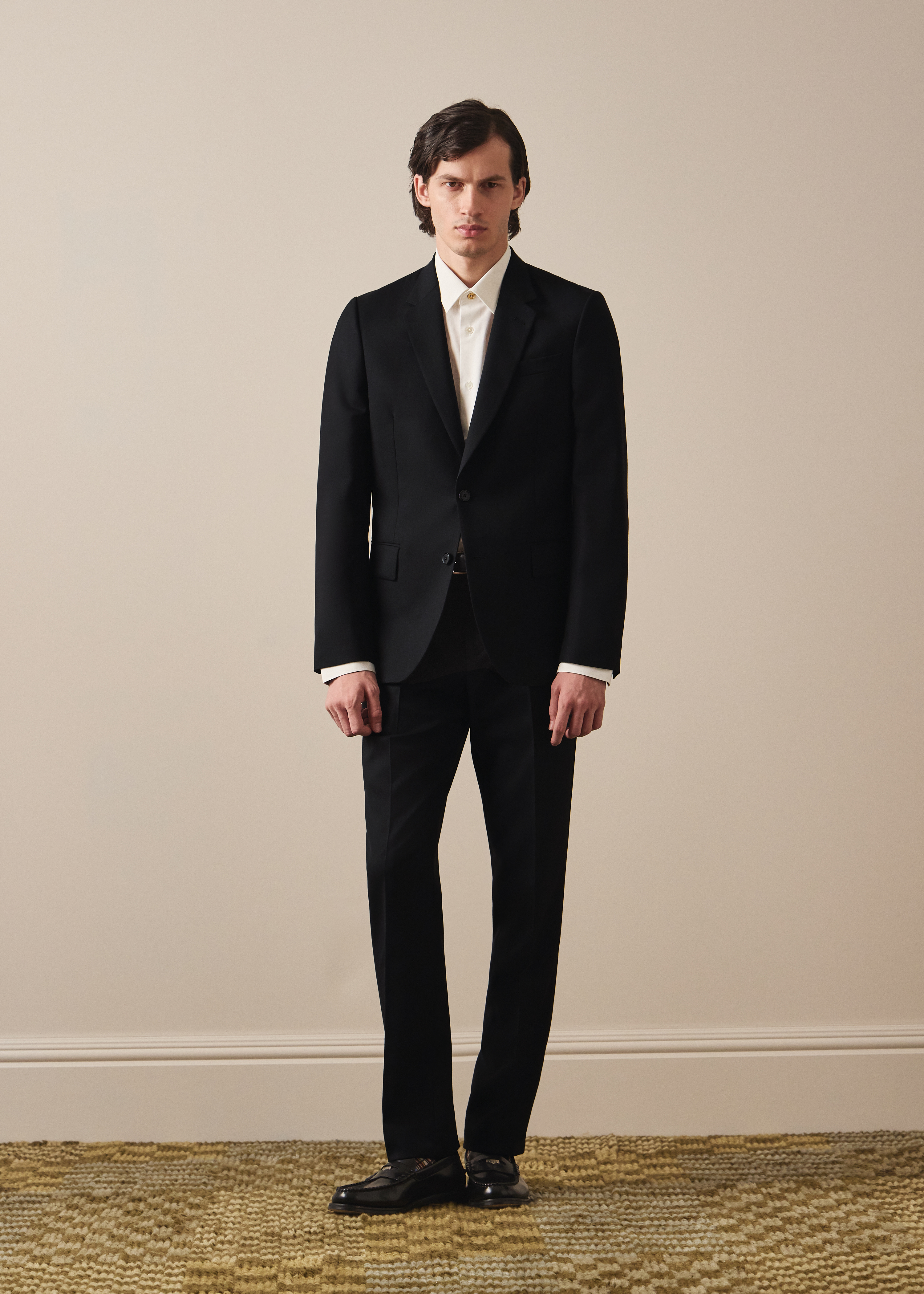 A Suit To Travel In - Slim-Fit Black Wool Trousers thumbnail 9