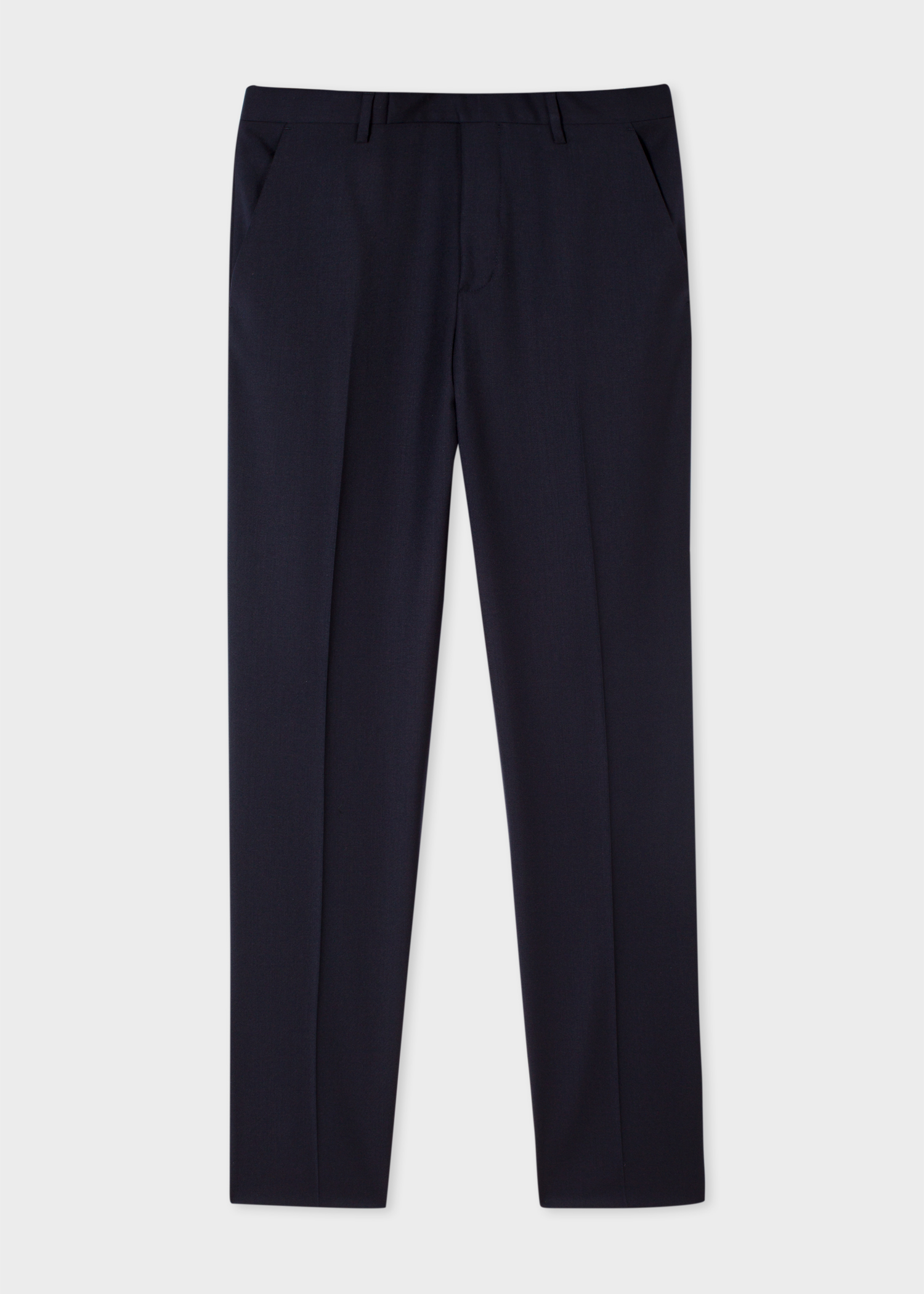 A Suit To Travel In - Slim-Fit Navy Wool Trousers primary image