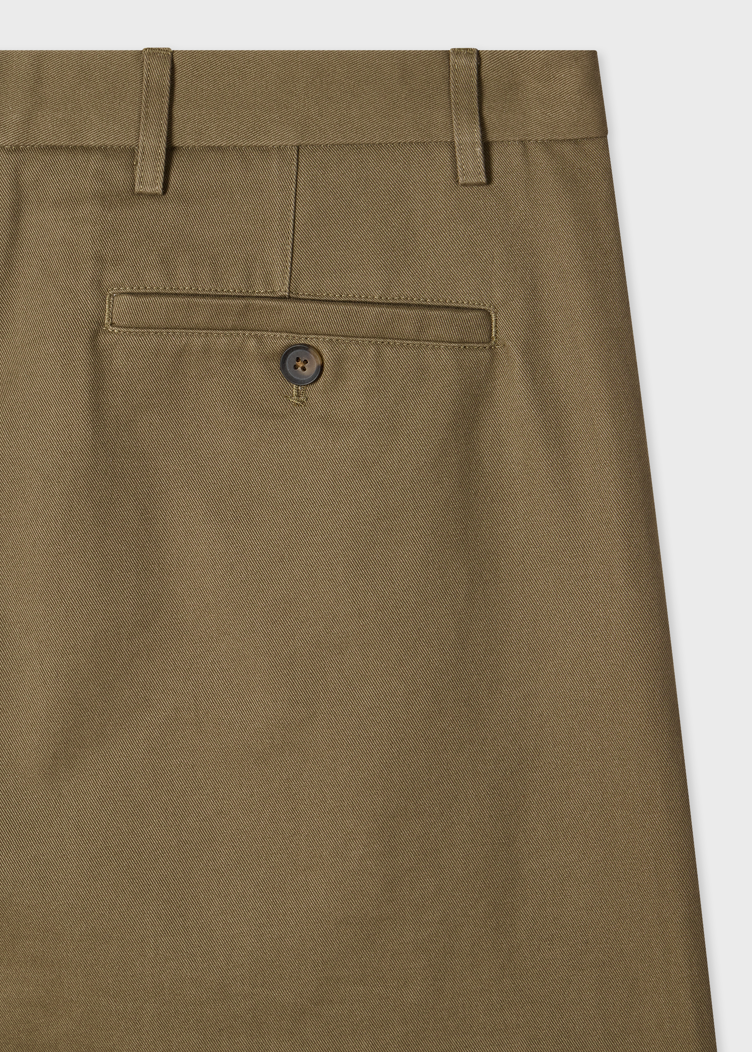 Relaxed-Fit Khaki Cotton-Twill Pleated Trousers thumbnail 5