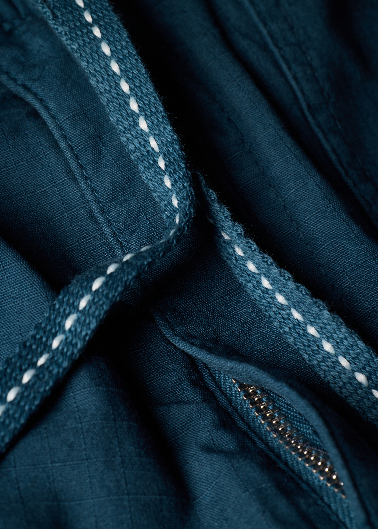 Blue Ripstop Drawstring-Waist Trousers thumbnail 3