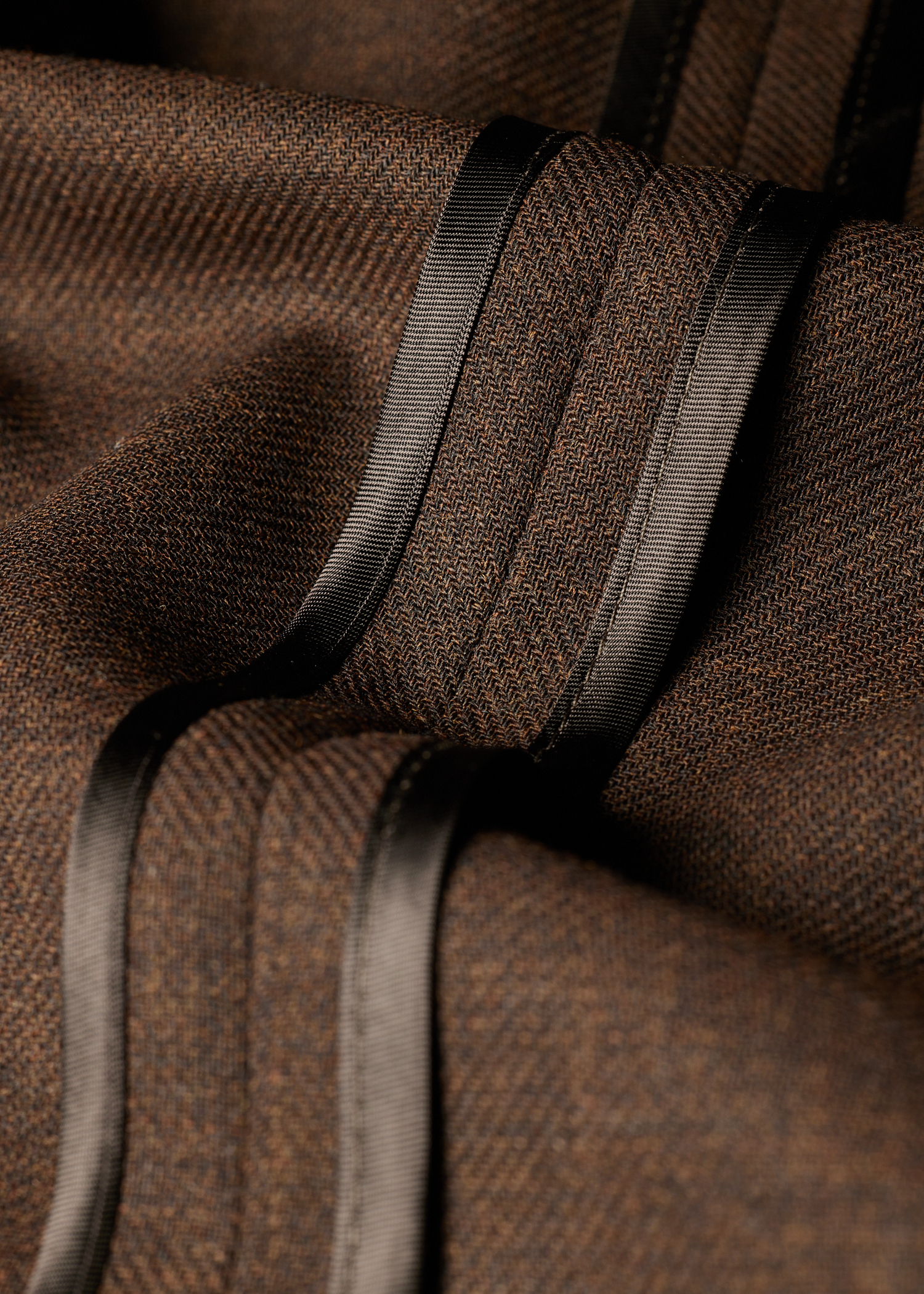 Brown Cordonetto Wool Inside-Out Blazer thumbnail 6