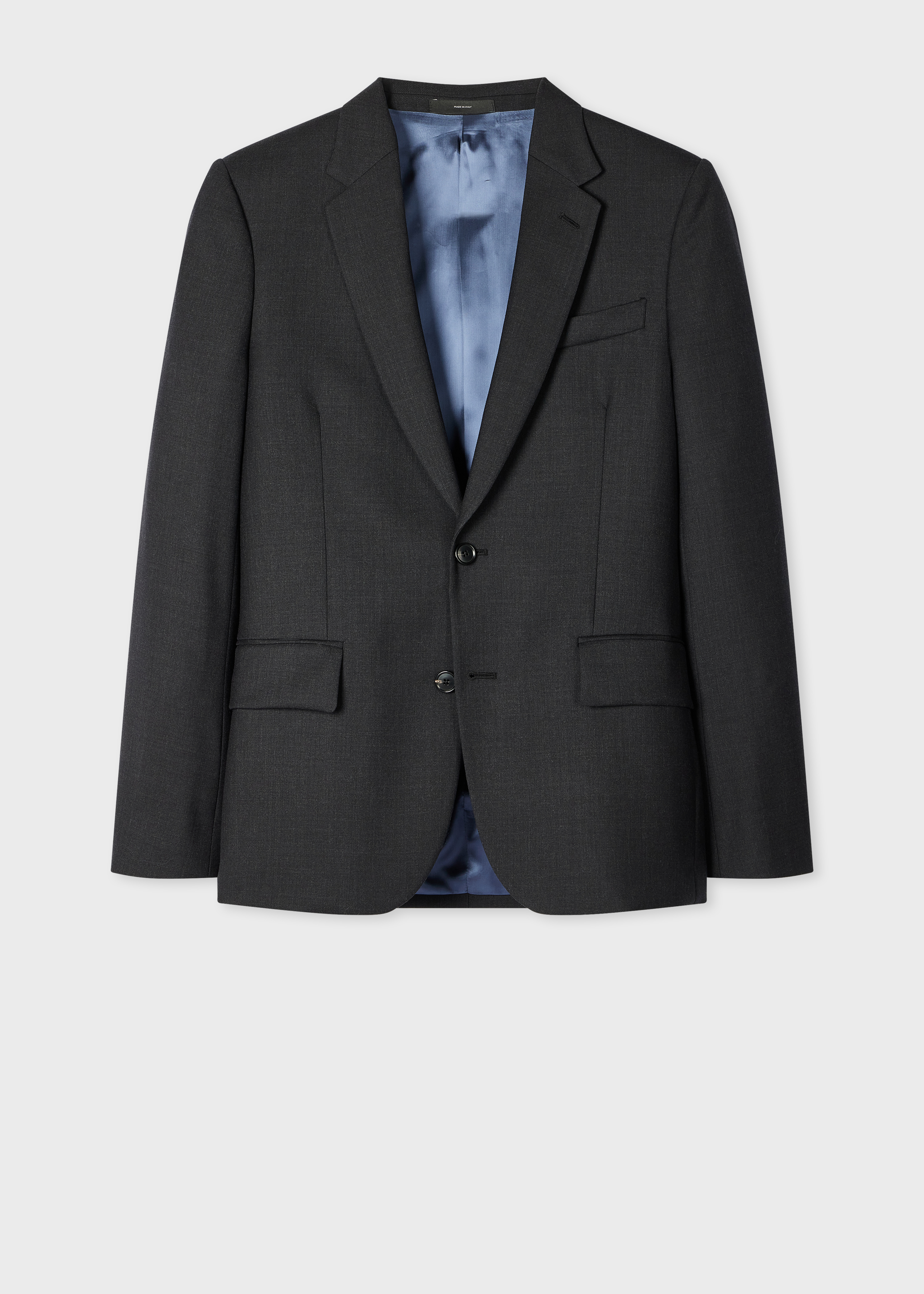 The Soho - Tailored-Fit Charcoal Wool 'A Suit To Travel In' Blazer primary image