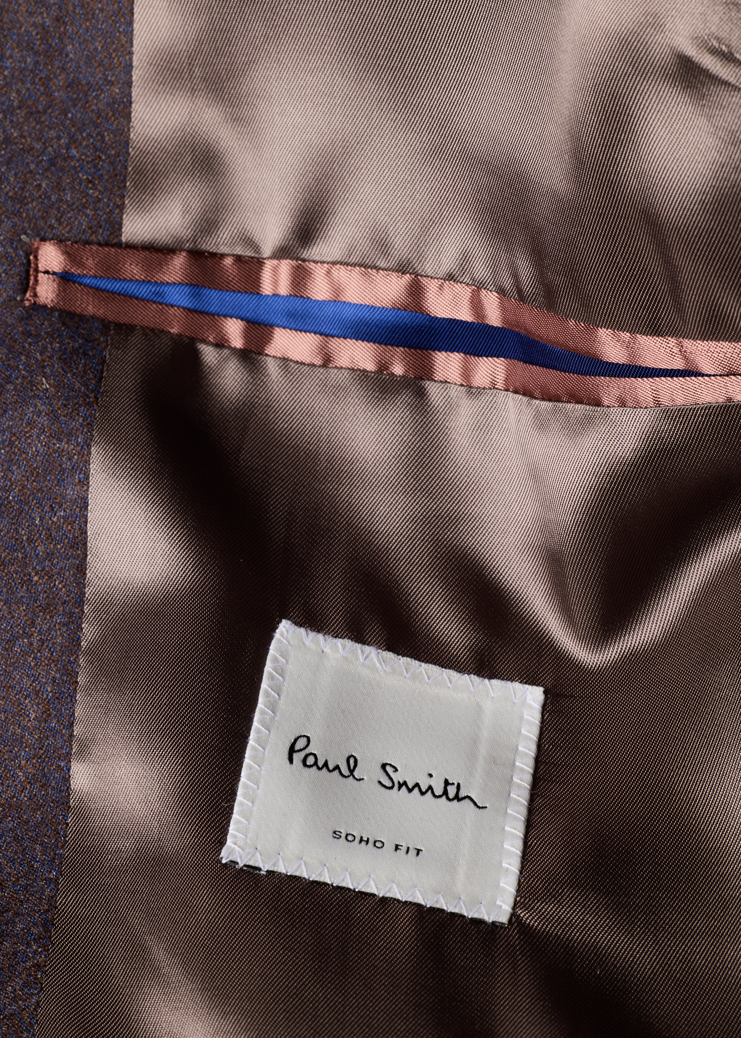 The Soho - Tailored-Fit Blue Grey Wool-Cashmere Flannel Blazer thumbnail 6
