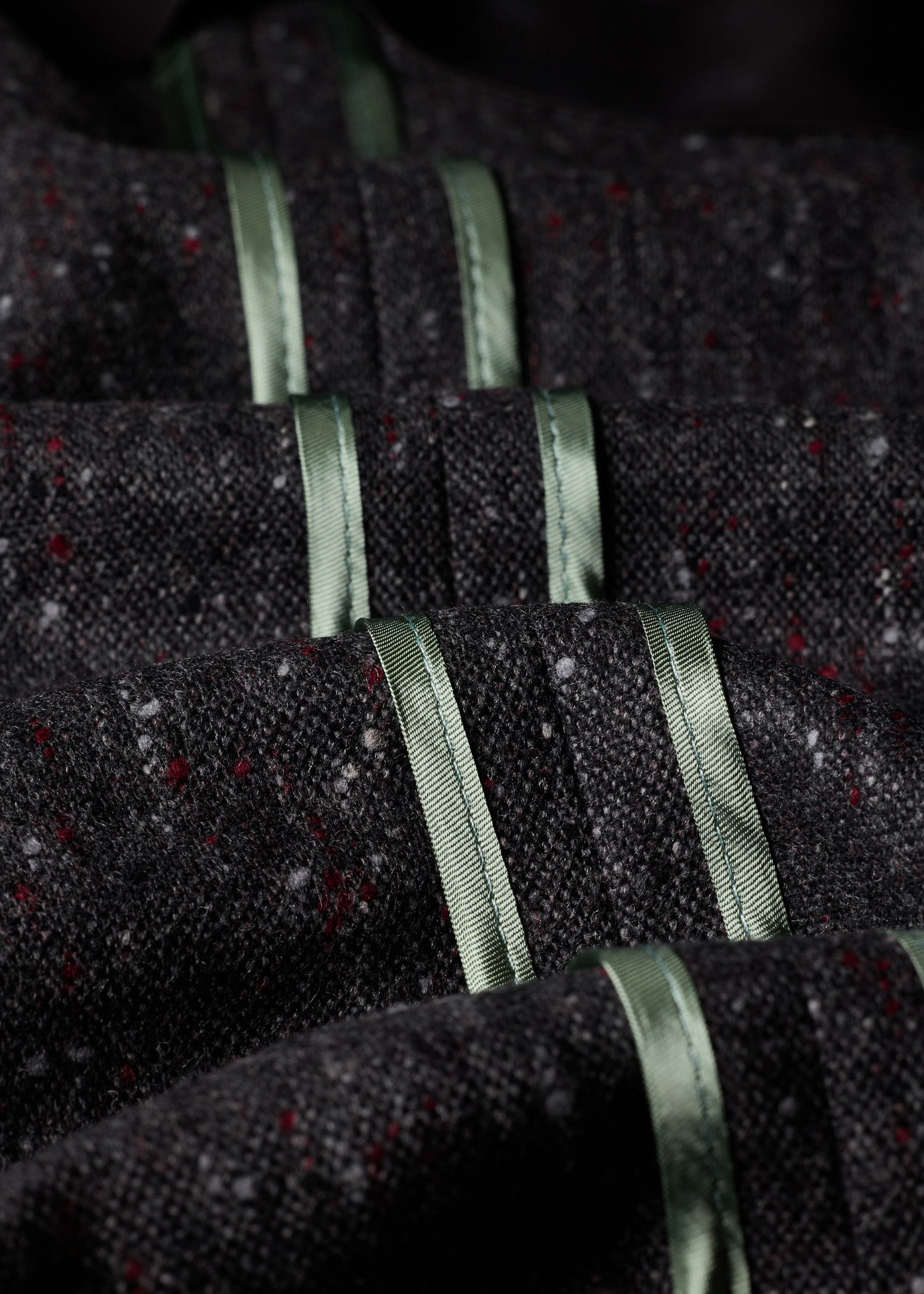 Dark Grey Donegal Wool Patch-Pocket Blazer thumbnail 6