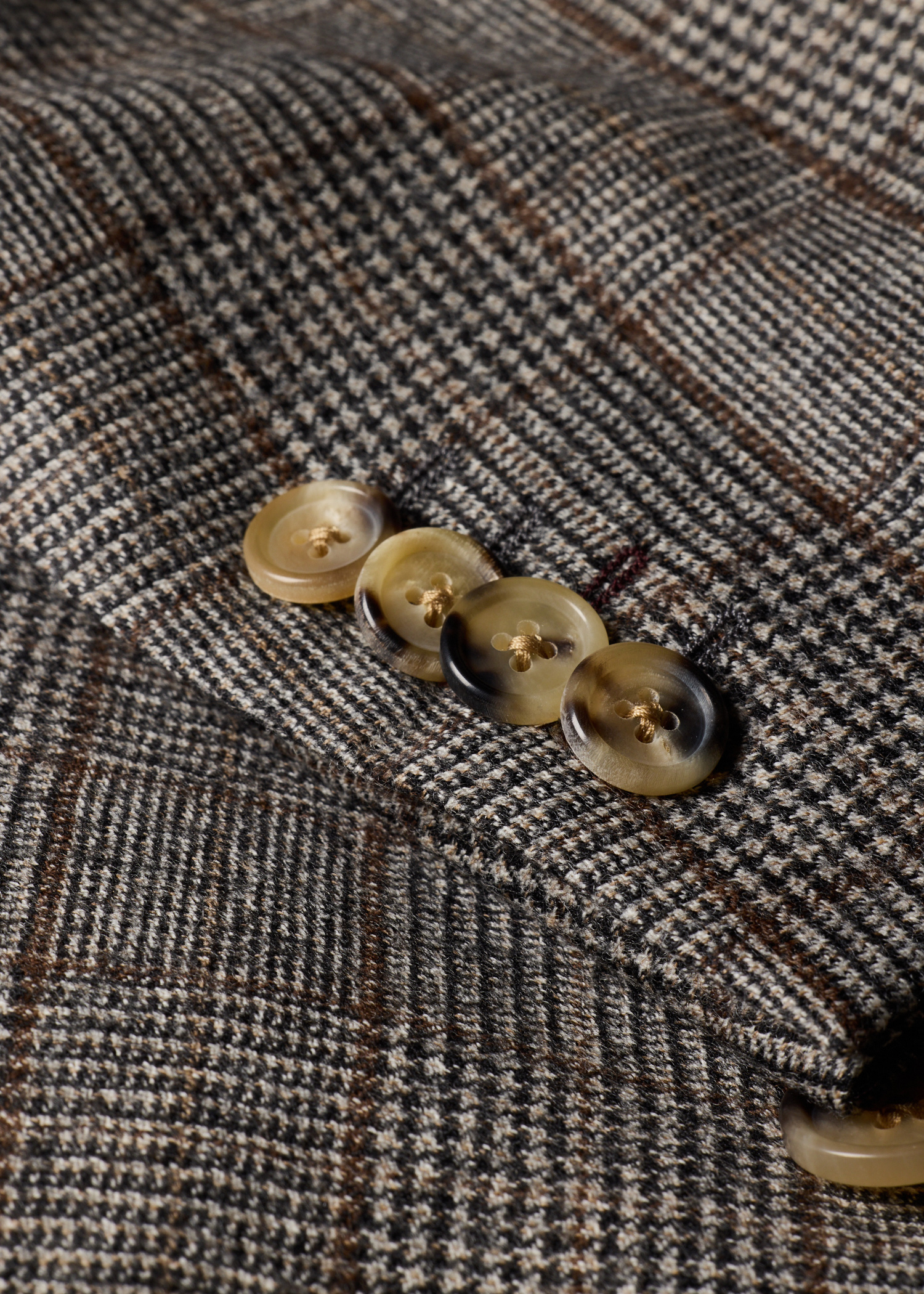 Grey Wool Houndstooth Check Buggy-Lined Blazer thumbnail 6