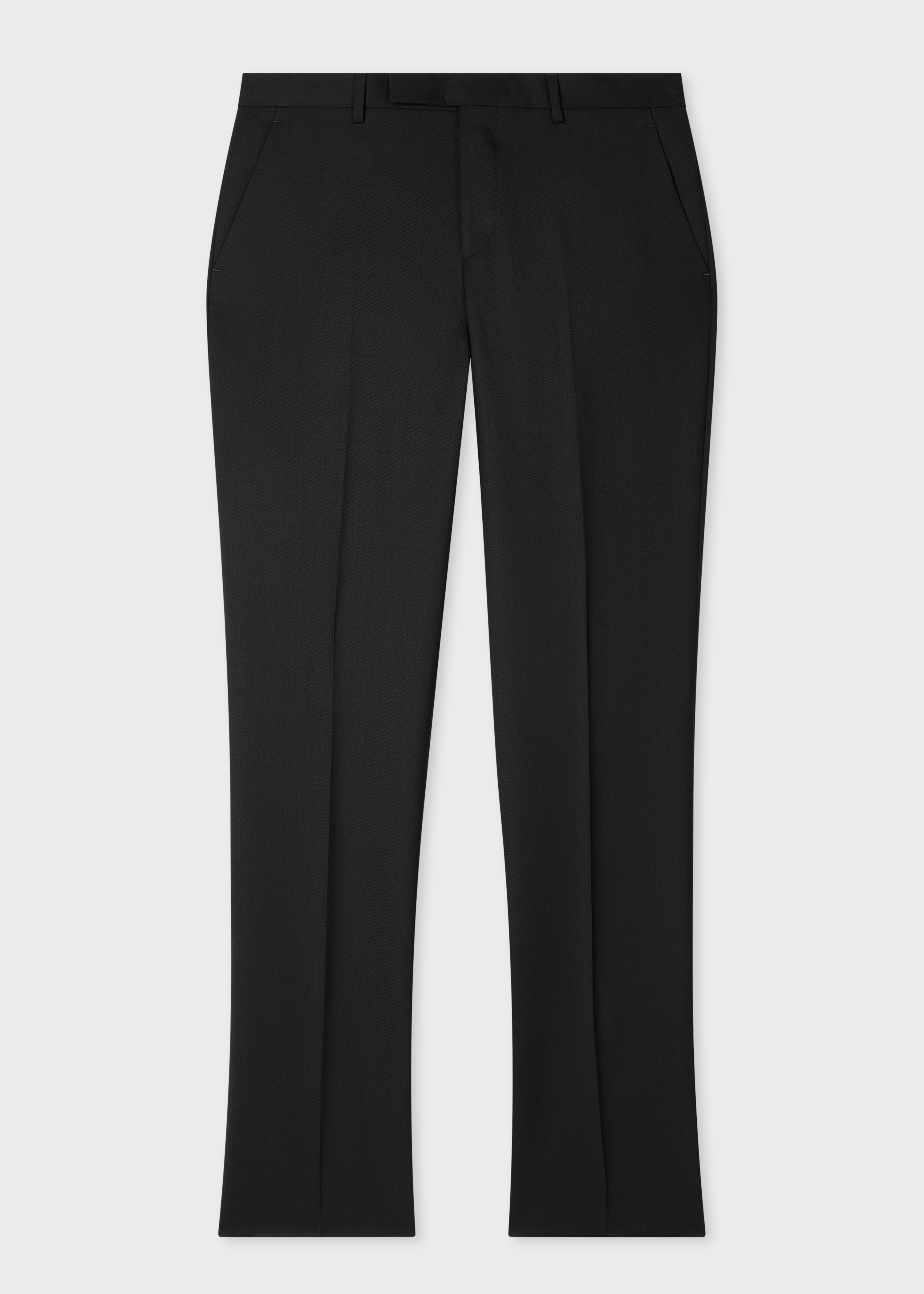 A Suit To Travel In - Slim-Fit Black Wool Trousers primary image