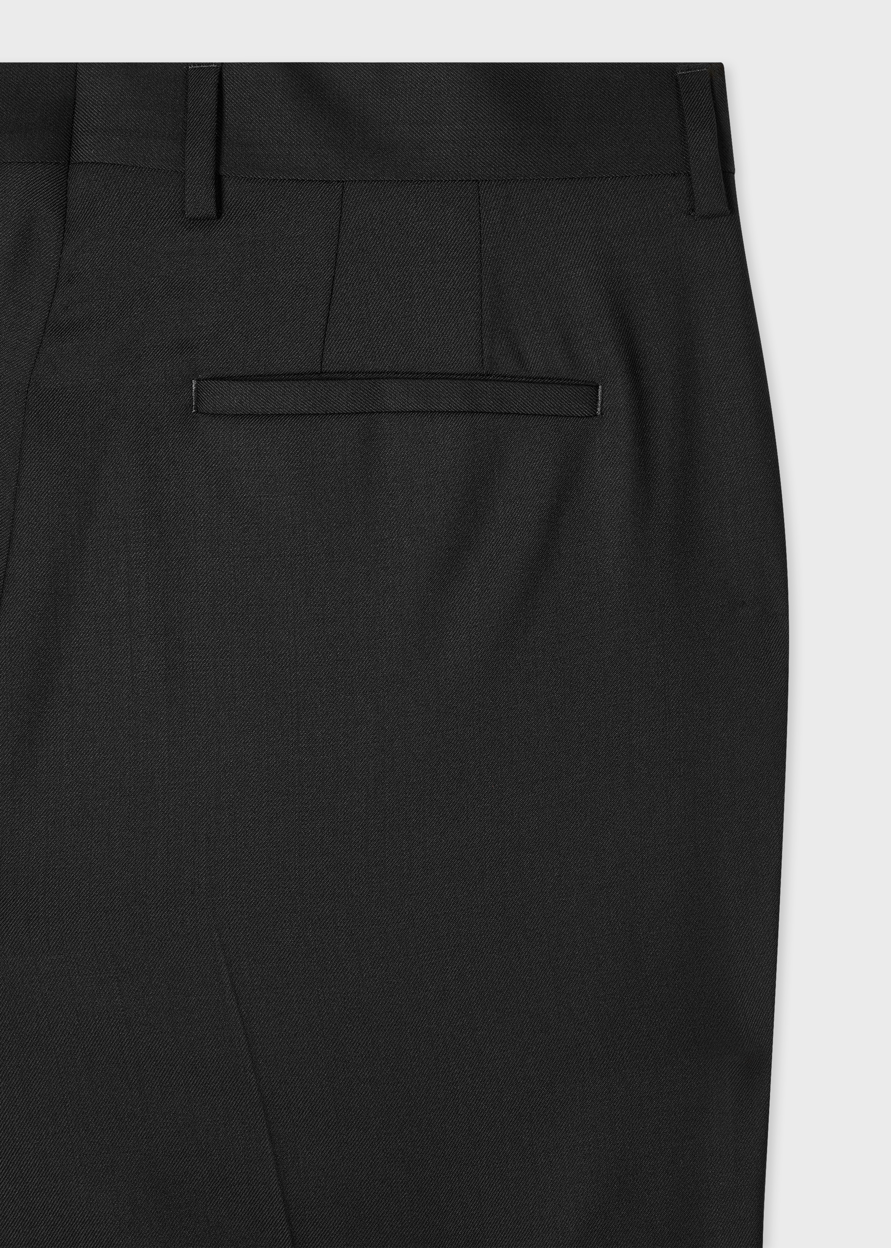 A Suit To Travel In - Slim-Fit Black Wool Trousers thumbnail 3