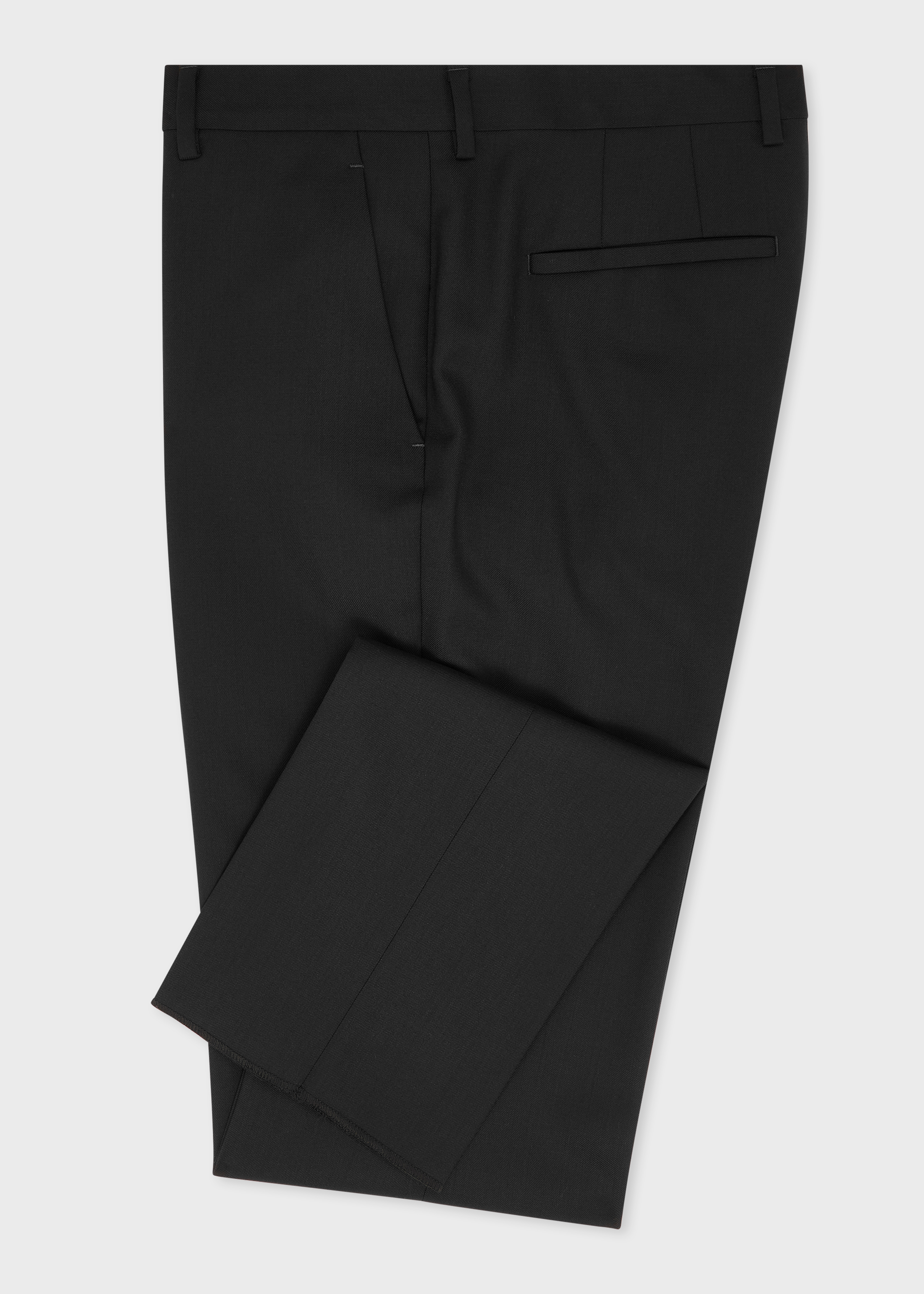 A Suit To Travel In - Slim-Fit Black Wool Trousers thumbnail 8