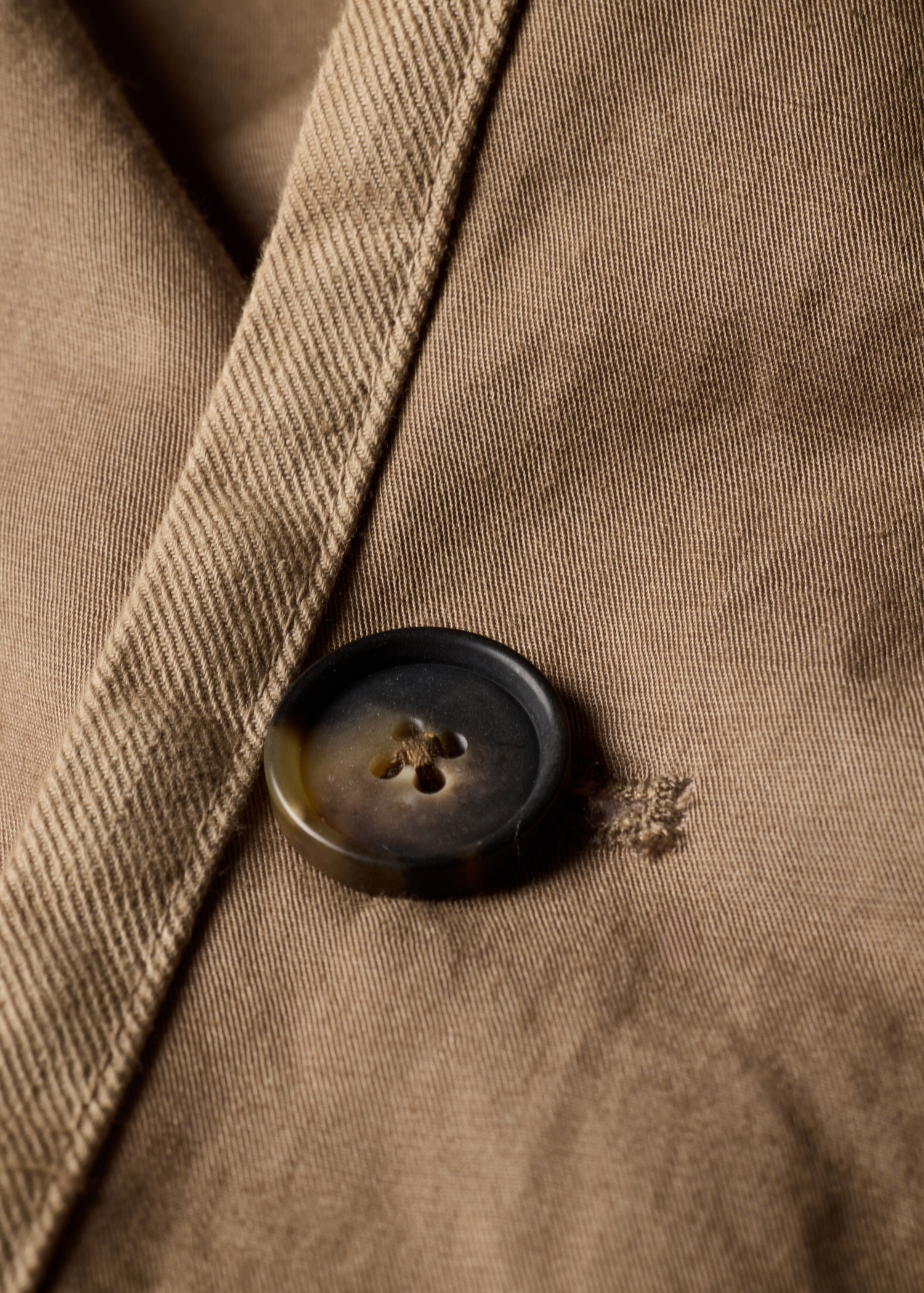 Taupe Cotton-Linen Three-Button Jacket thumbnail 13