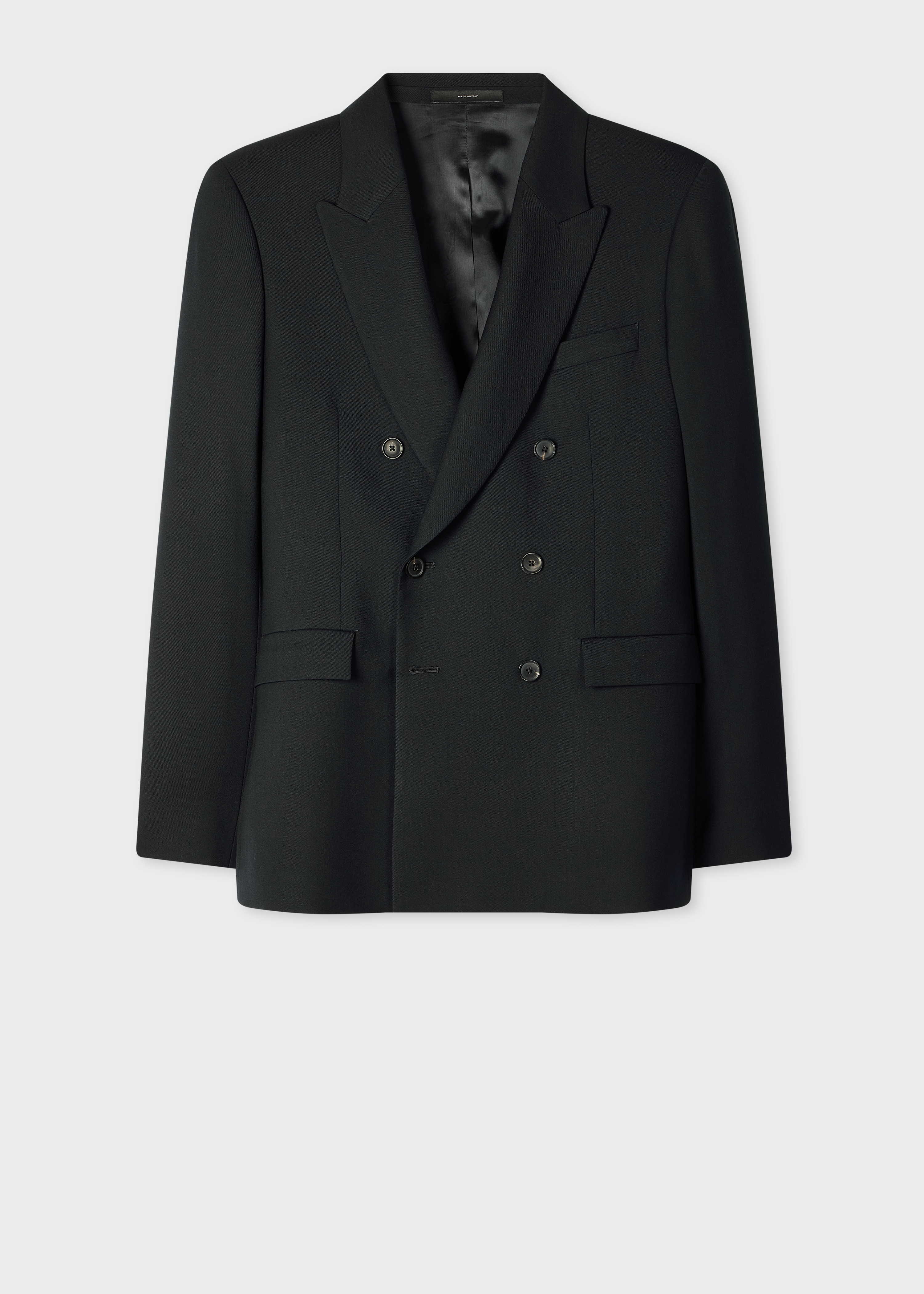 The Soho - Black Wool 'A Suit To Travel In' Double-Breasted Blazer primary image