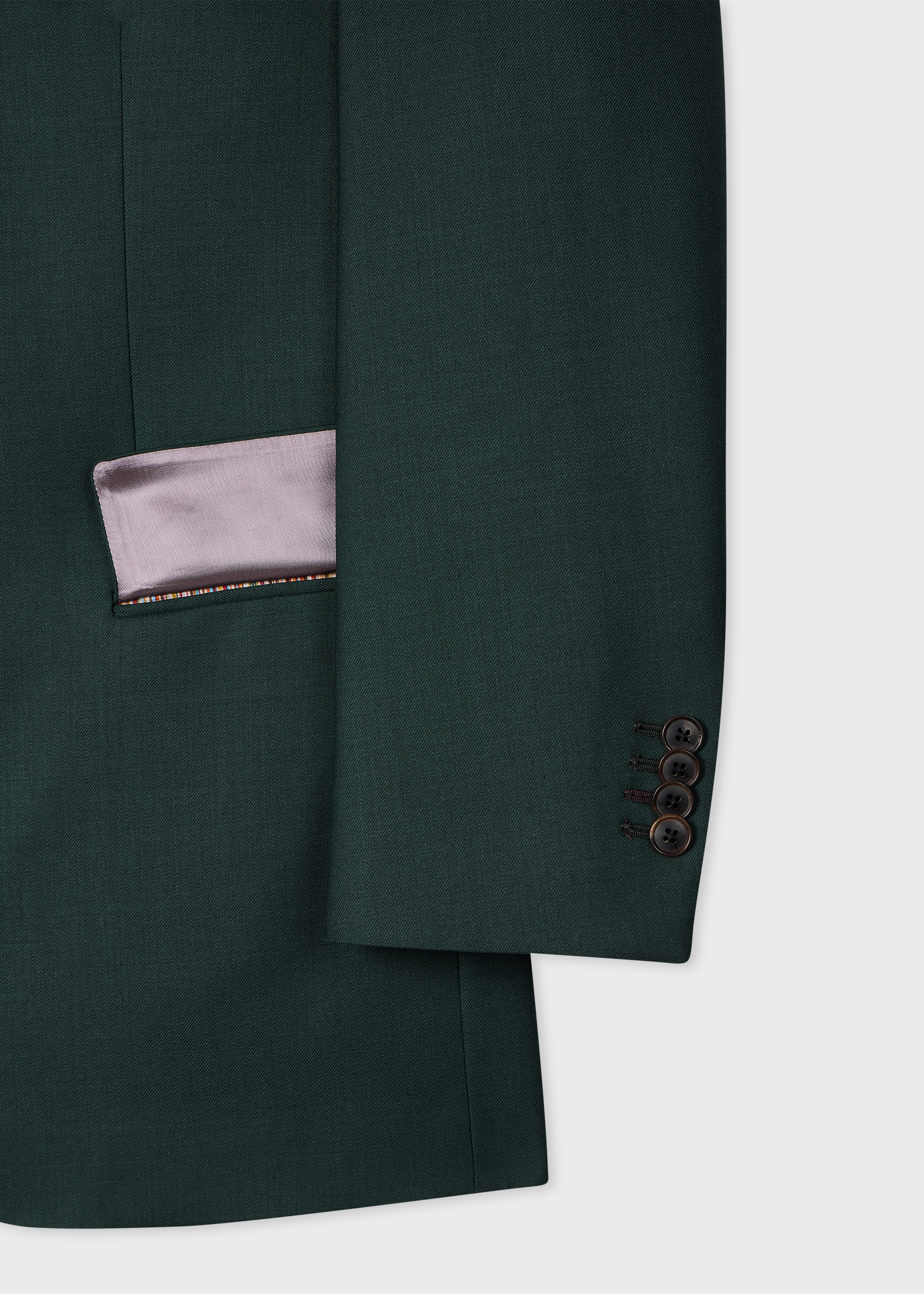The Soho - Dark Green Wool 'A Suit To Travel In' Three-Piece Suit thumbnail 11