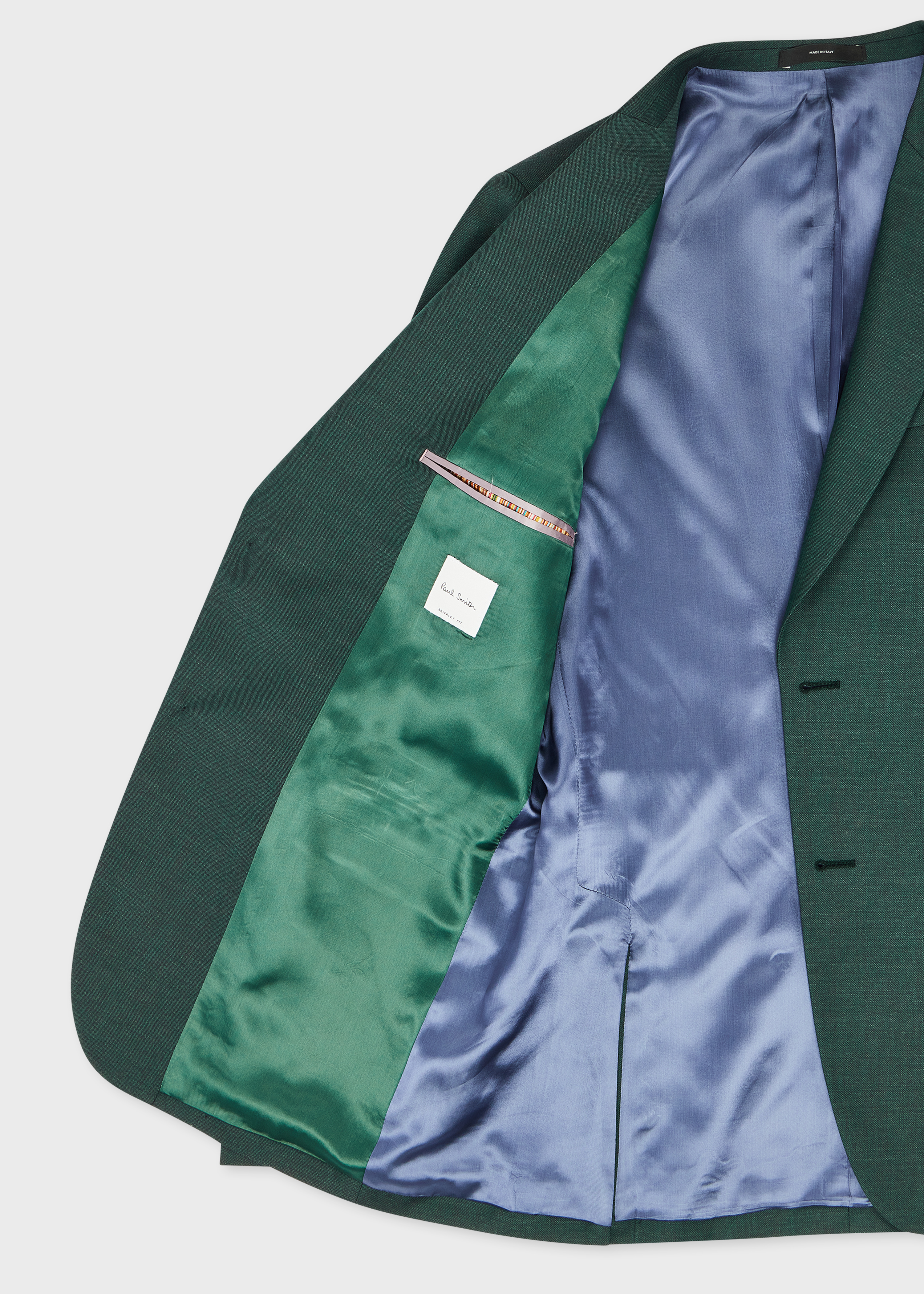 The Brierley - Teal Green Sharkskin Wool Blazer thumbnail 3
