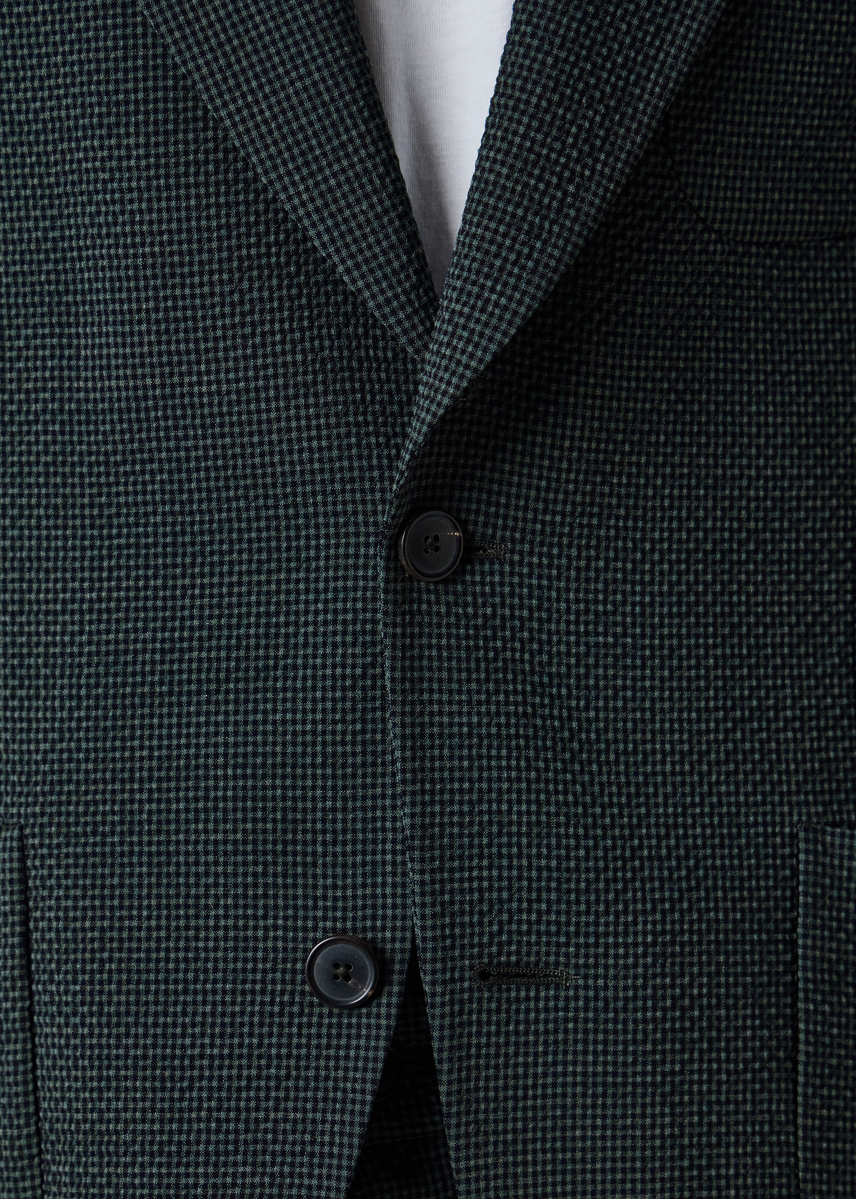 Dark Green Seersucker Check Blazer thumbnail 10
