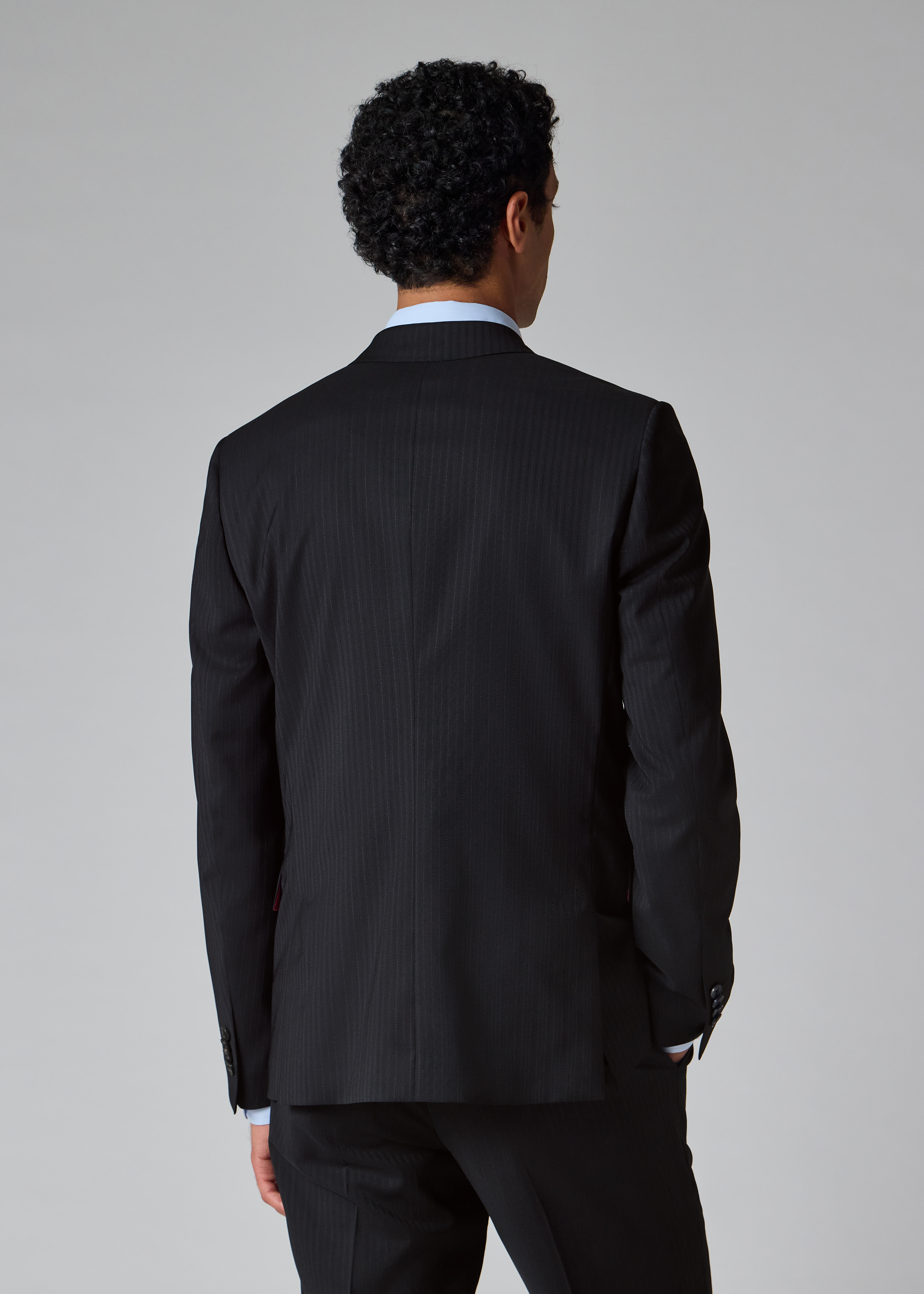 The Soho - Navy Pinstripe Wool Suit thumbnail 7
