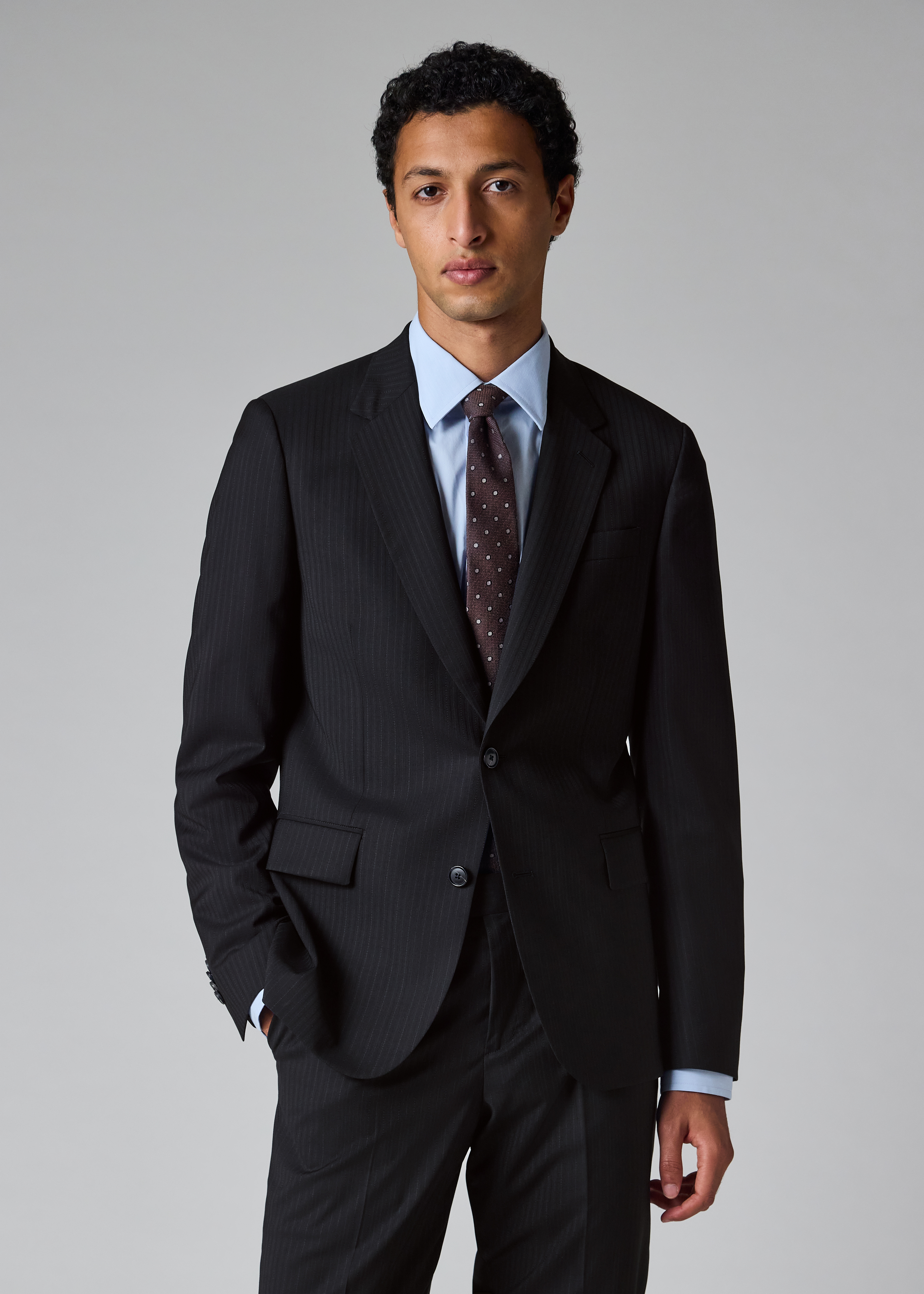 The Soho - Navy Pinstripe Wool Suit thumbnail 5
