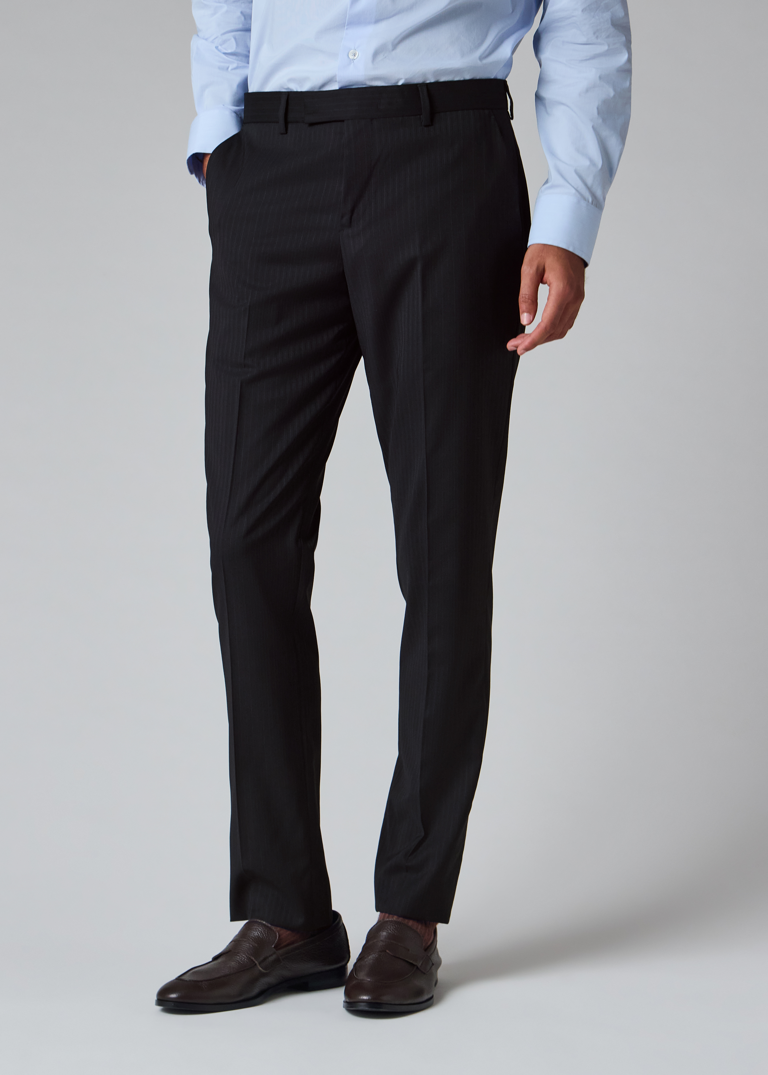 The Soho - Navy Pinstripe Wool Suit thumbnail 13