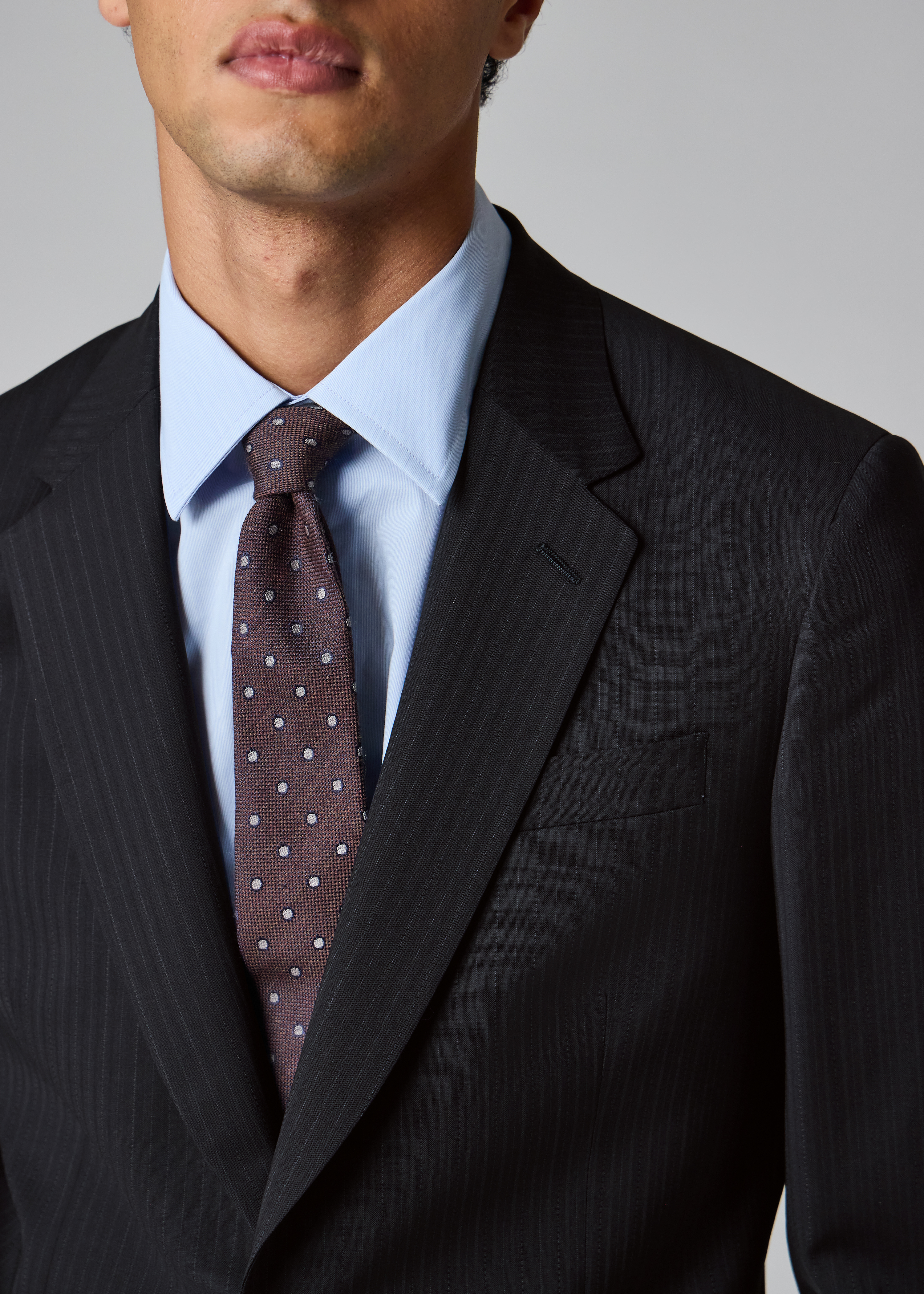 The Soho - Navy Pinstripe Wool Suit thumbnail 9