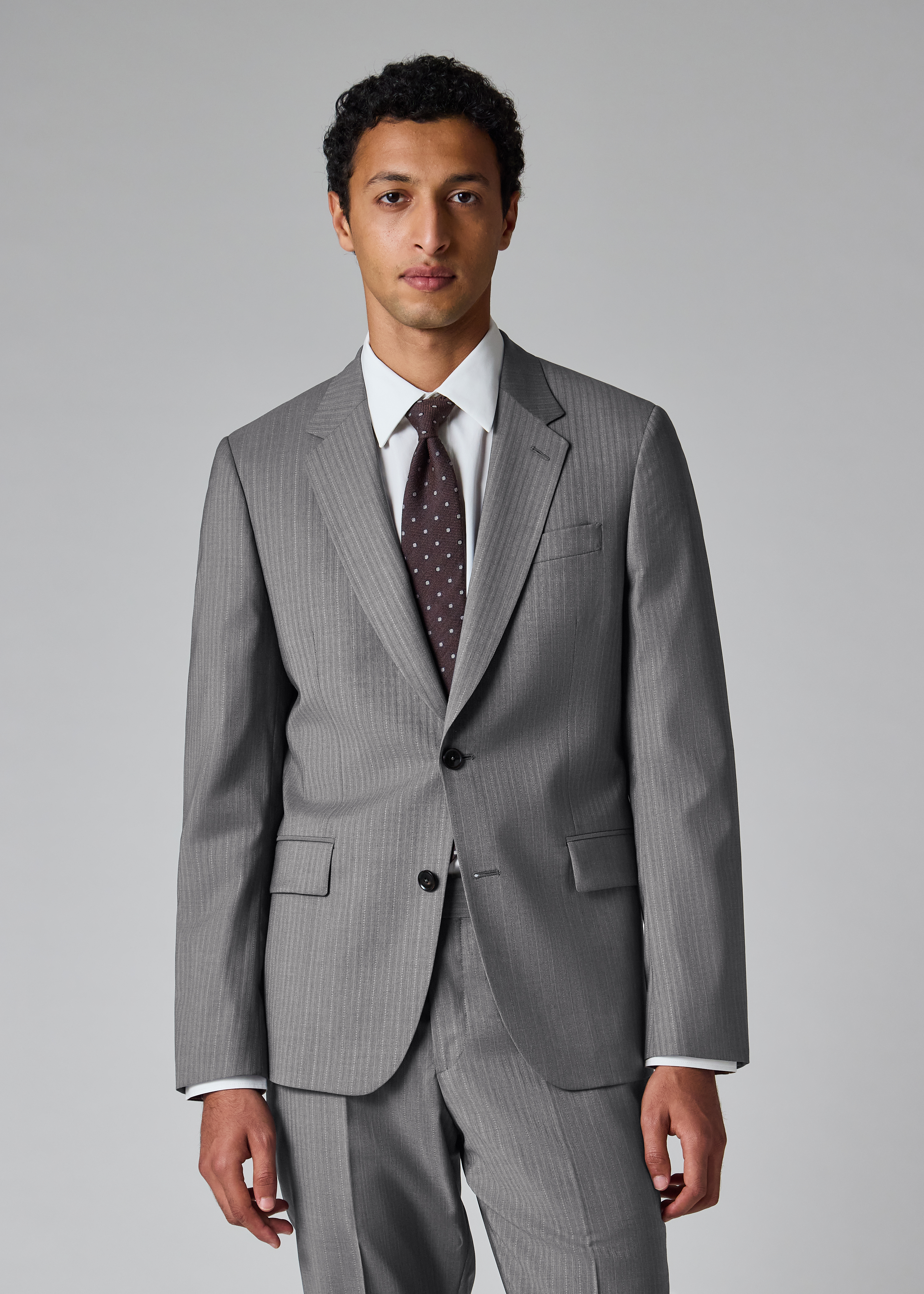 The Soho - Grey Pinstripe Wool Suit thumbnail 4