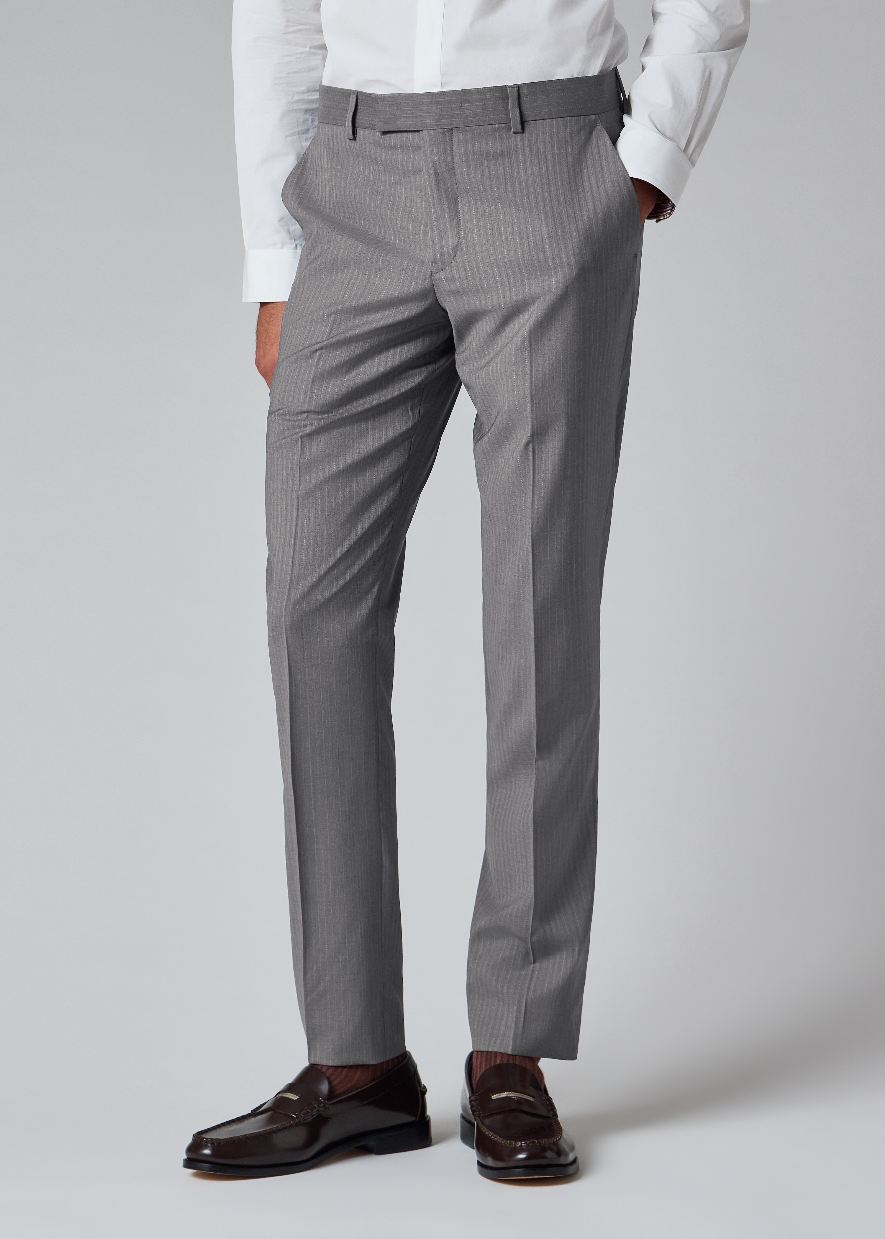 The Soho - Grey Pinstripe Wool Suit thumbnail 9