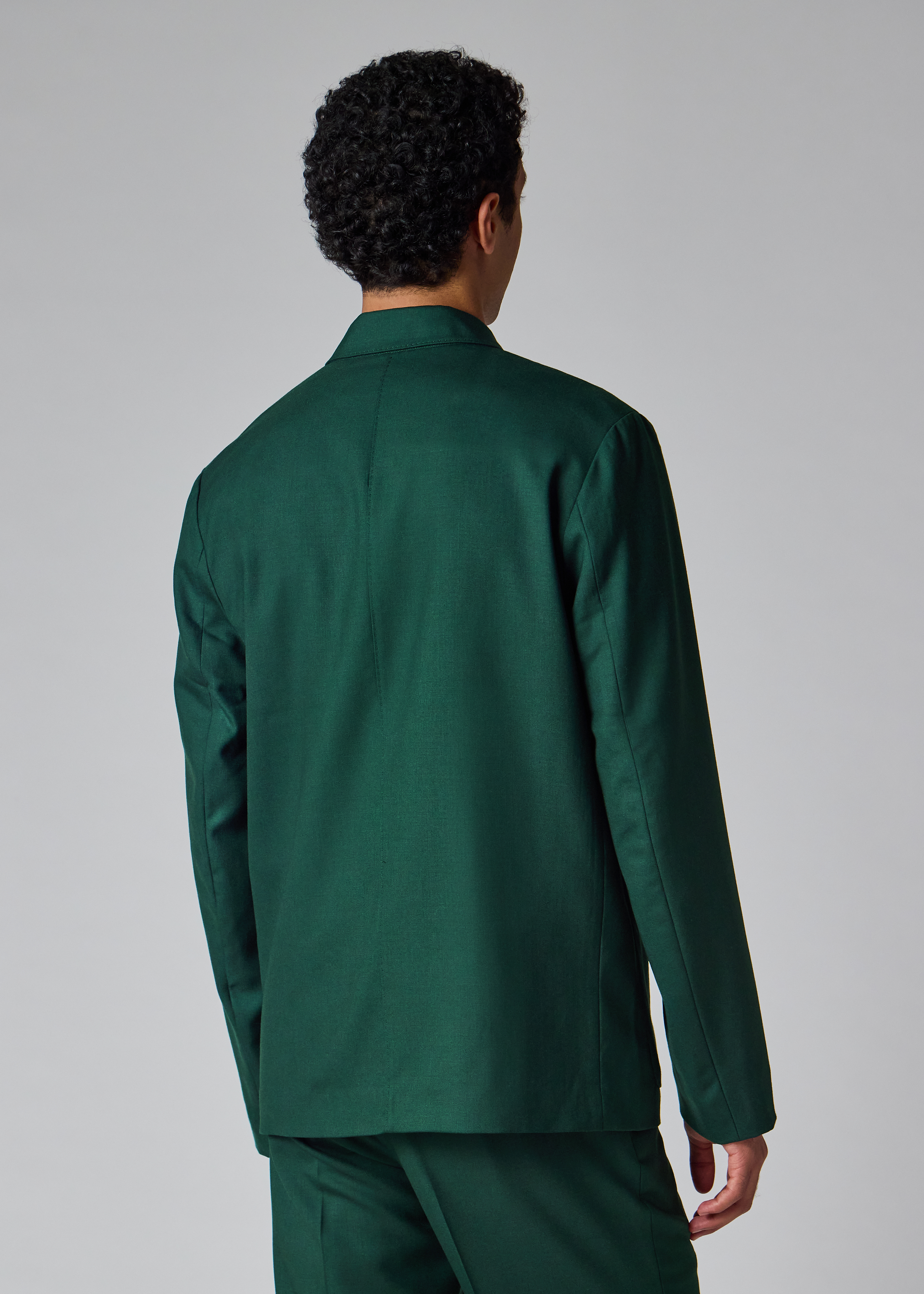 Dark Green Wool Two-Piece Suit thumbnail 3