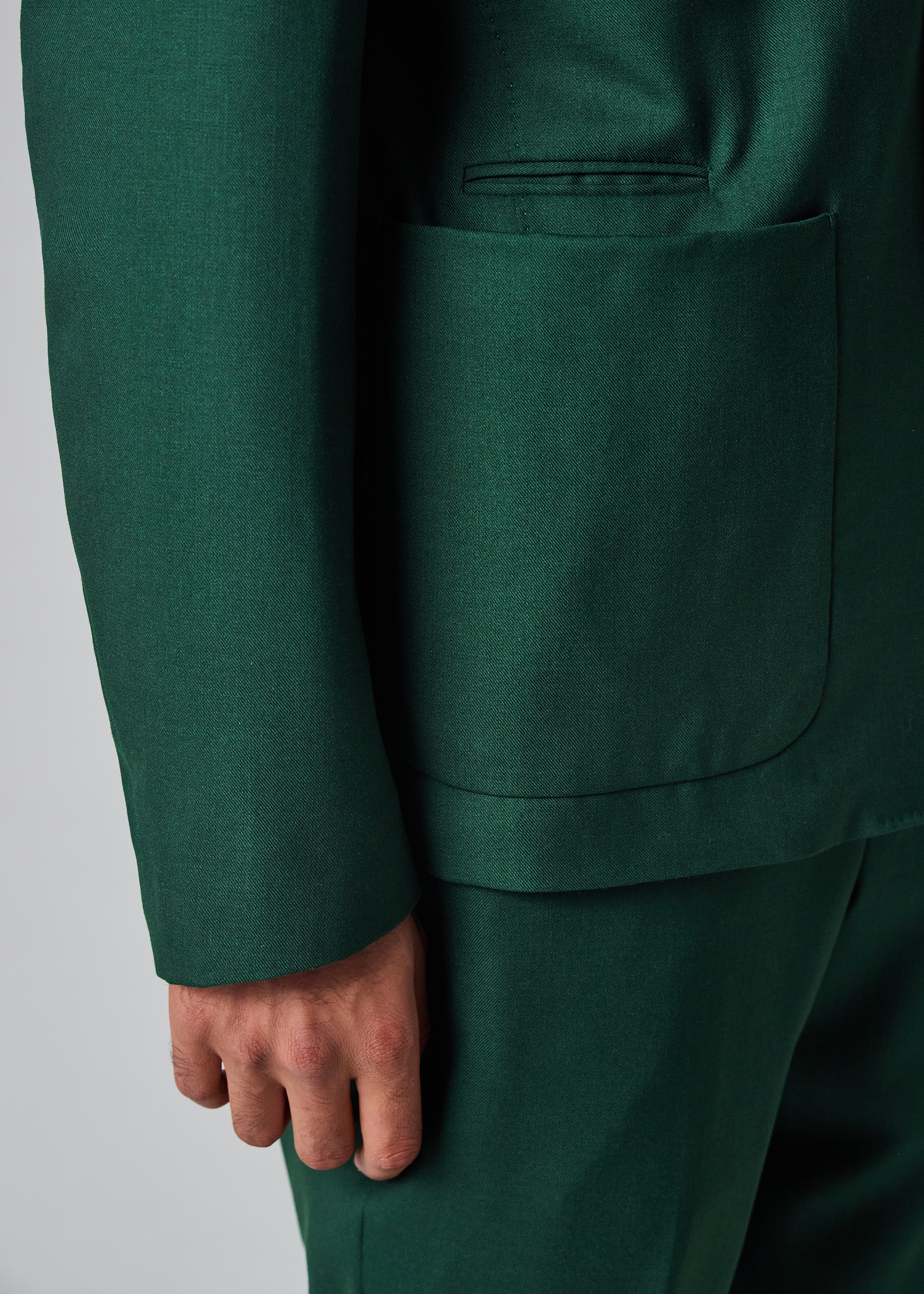 Dark Green Wool Two-Piece Suit thumbnail 4