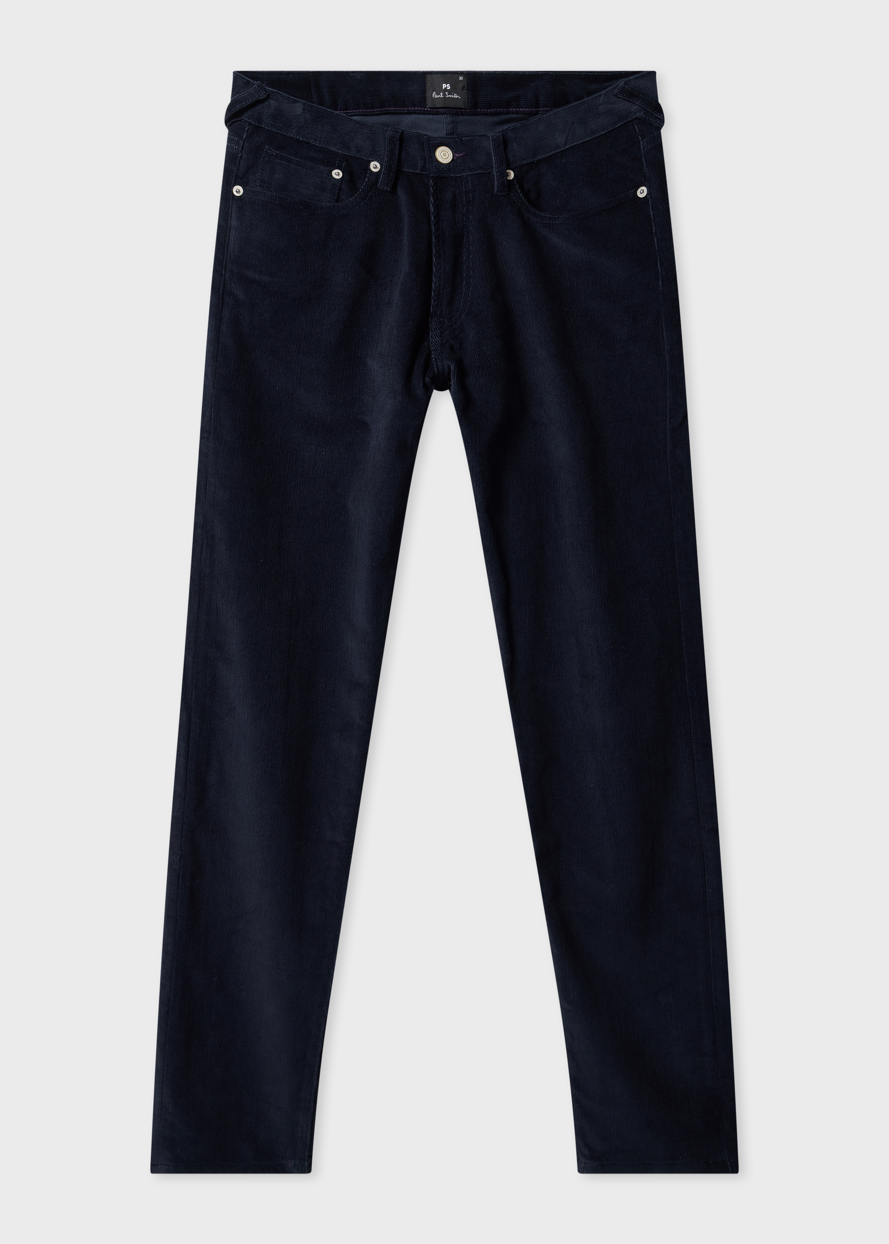 Slim Tapered-Fit Navy Corduroy Trousers
