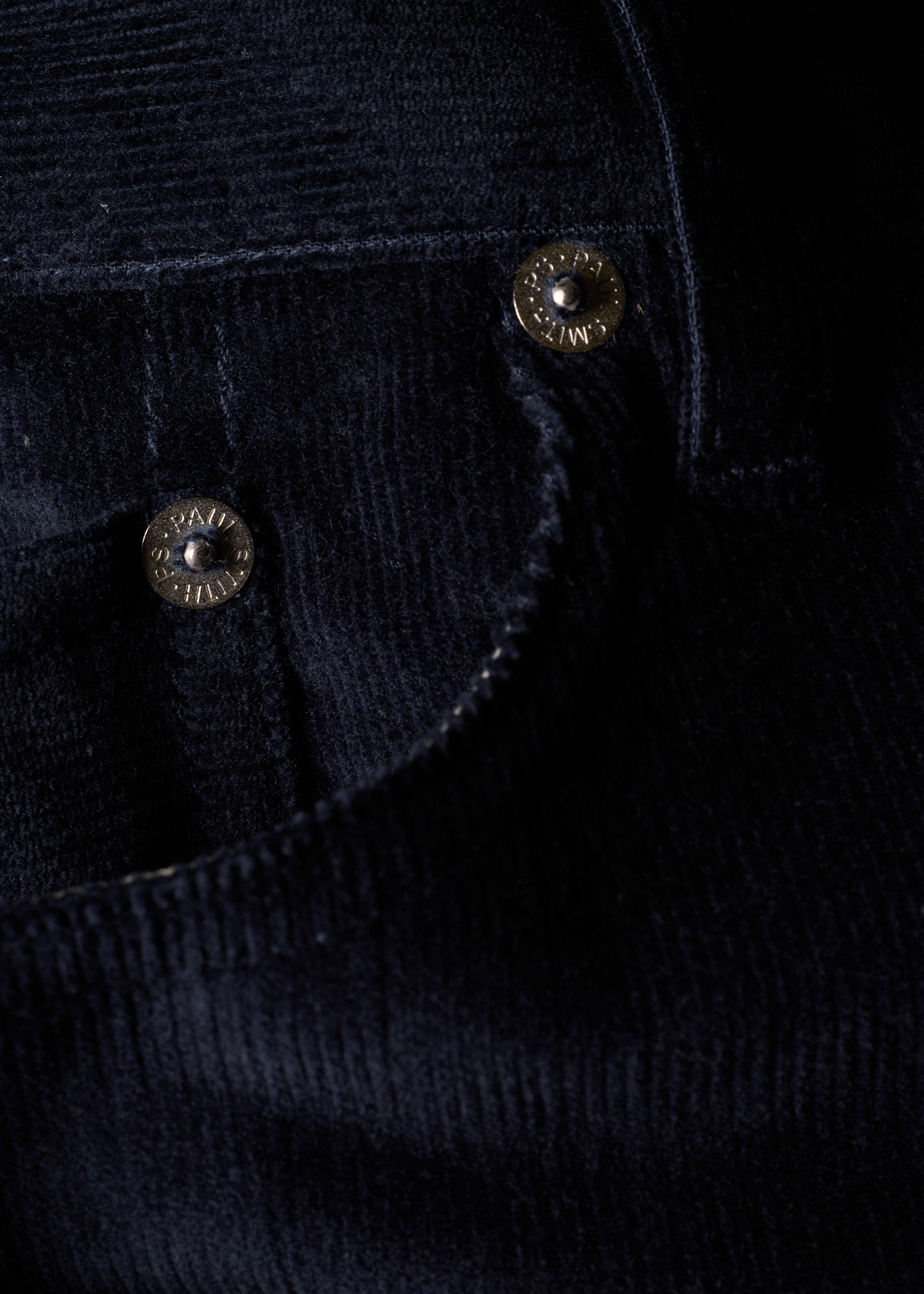 Slim Tapered-Fit Navy Corduroy Trousers thumbnail 4