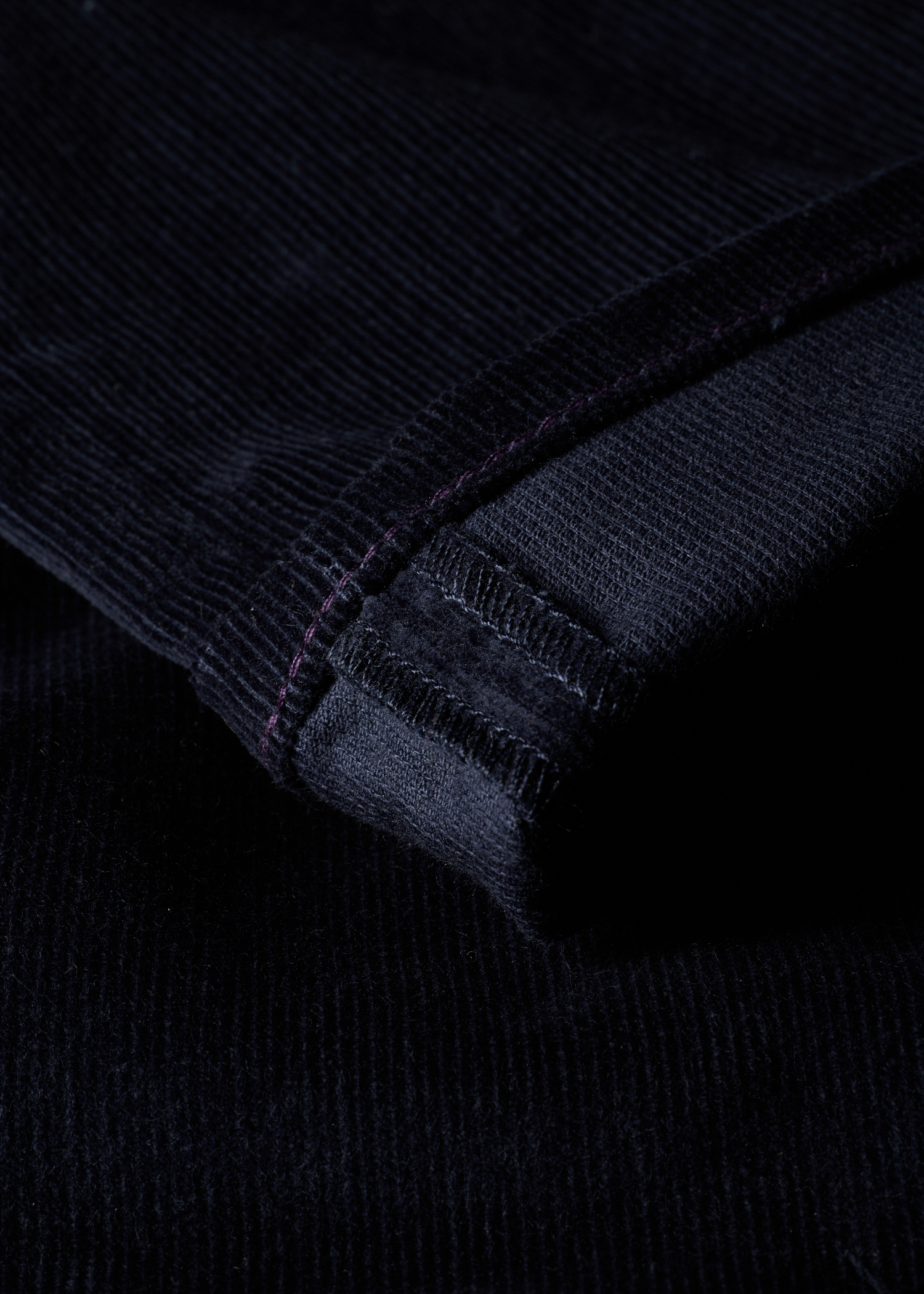 Slim Tapered-Fit Navy Corduroy Trousers thumbnail 7