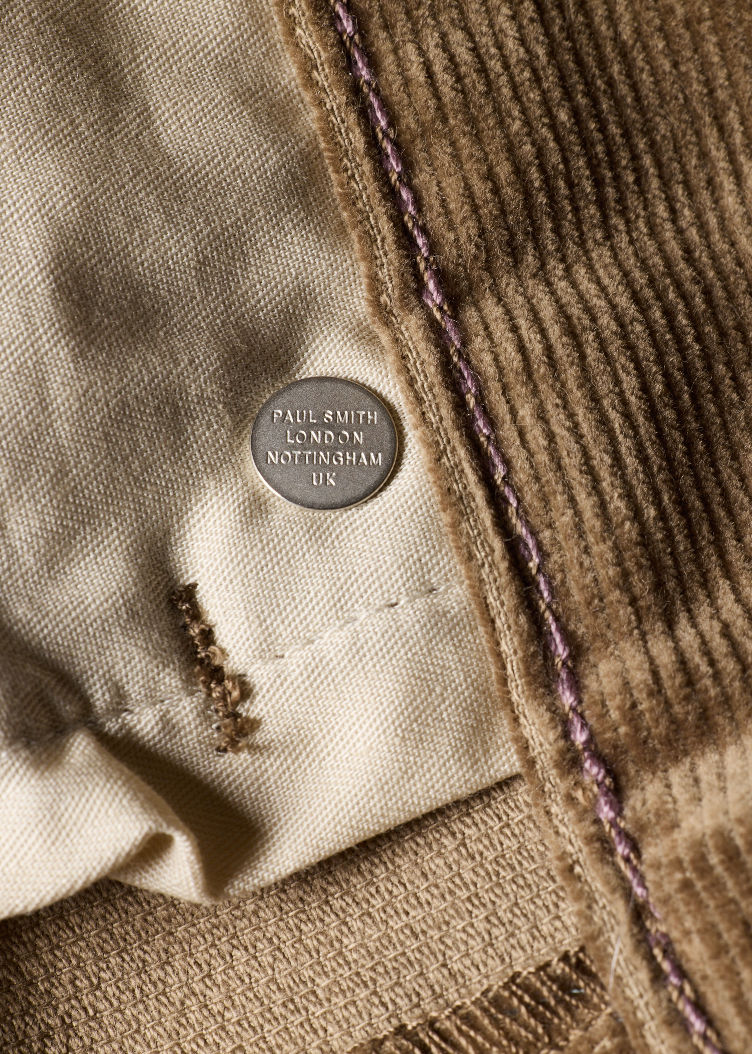Relaxed Tapered-Fit Light Brown Corduroy Trousers thumbnail 5