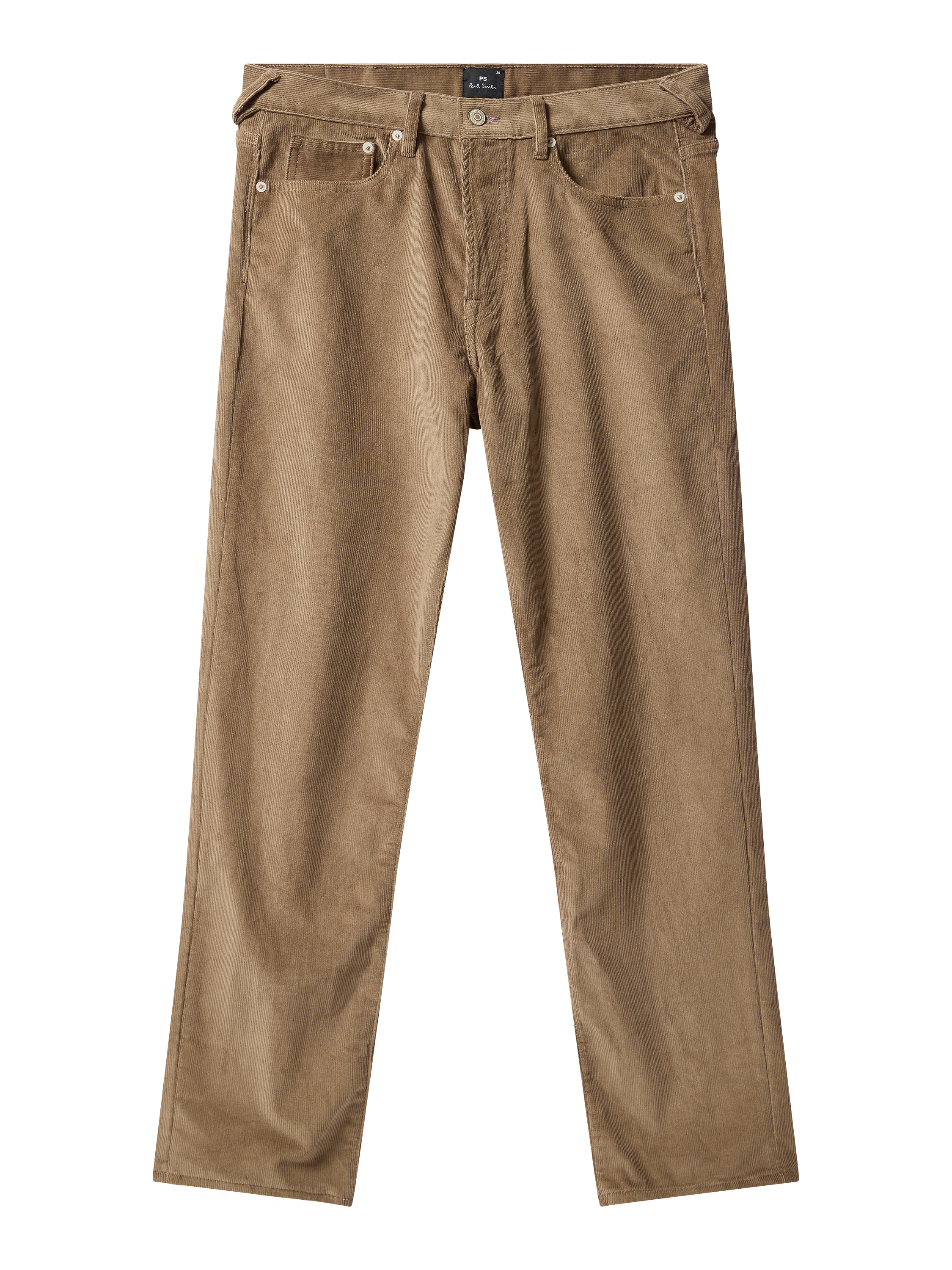 Relaxed Tapered-Fit Light Brown Corduroy Trousers thumbnail 6